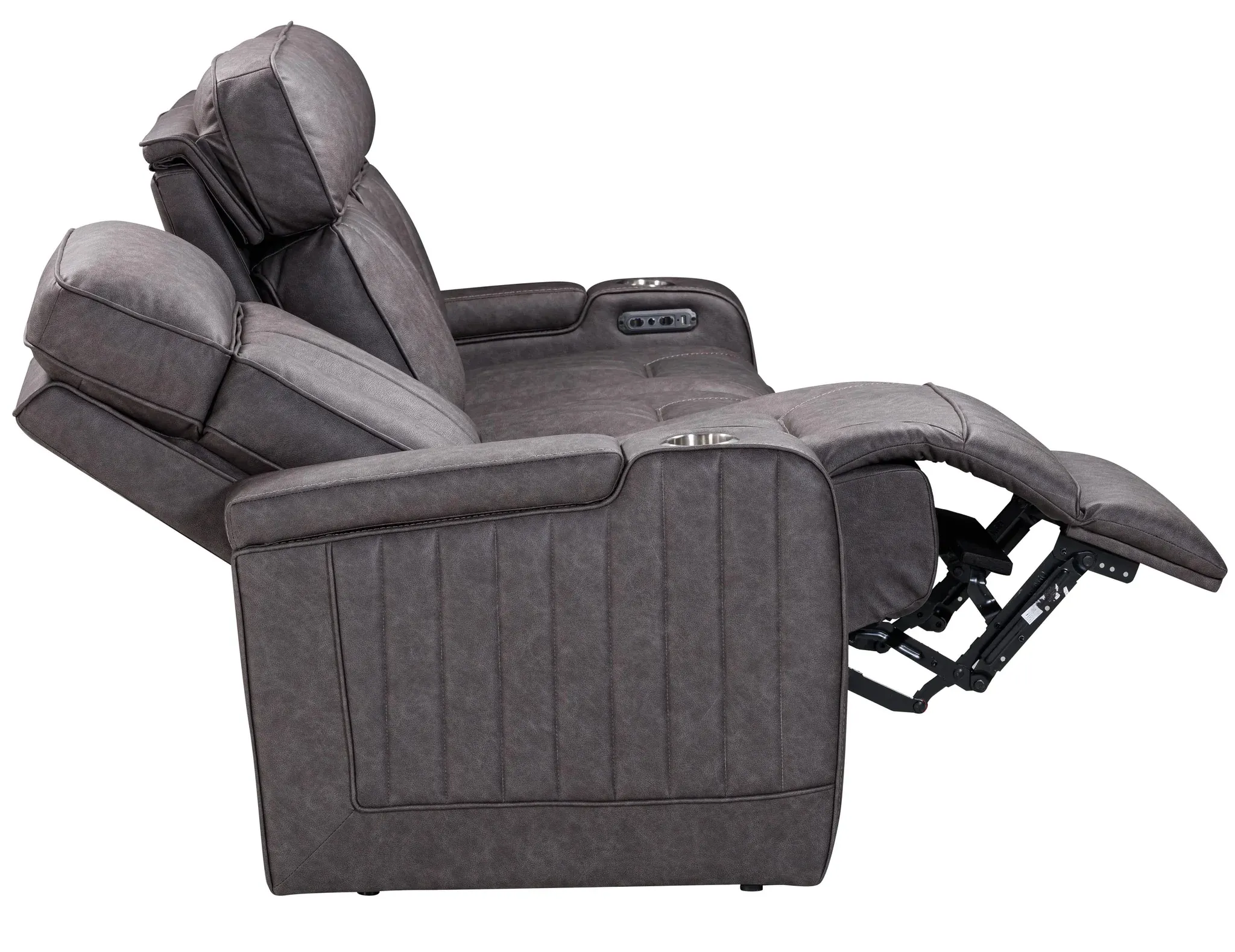 Equinox 85" Power Headrest Power Reclining Sofa w/ Dropdown Table Mercury (In stock - Fast shipping) 6 Equinox 85" Power Headrest Power Reclining Sofa w/ Dropdown Table Mercury (In stock - Fast shipping)