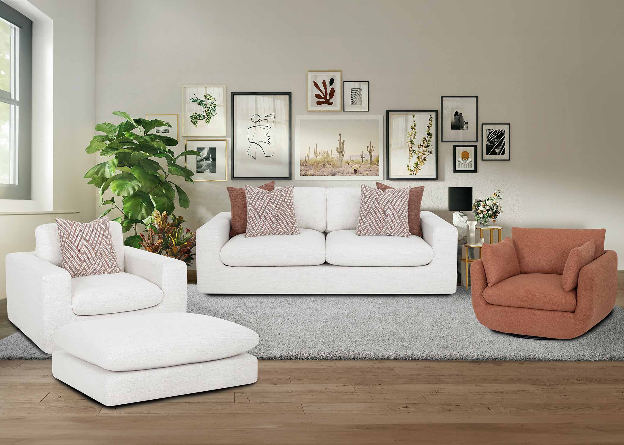 Santina 87" Wide-Seat Two-Cushion Sofa (Two Extra-Wide Seats. Made for Serious Lounging) 5 Santina 87" Wide-Seat Two-Cushion Sofa (Two Extra-Wide Seats. Made for Serious Lounging)