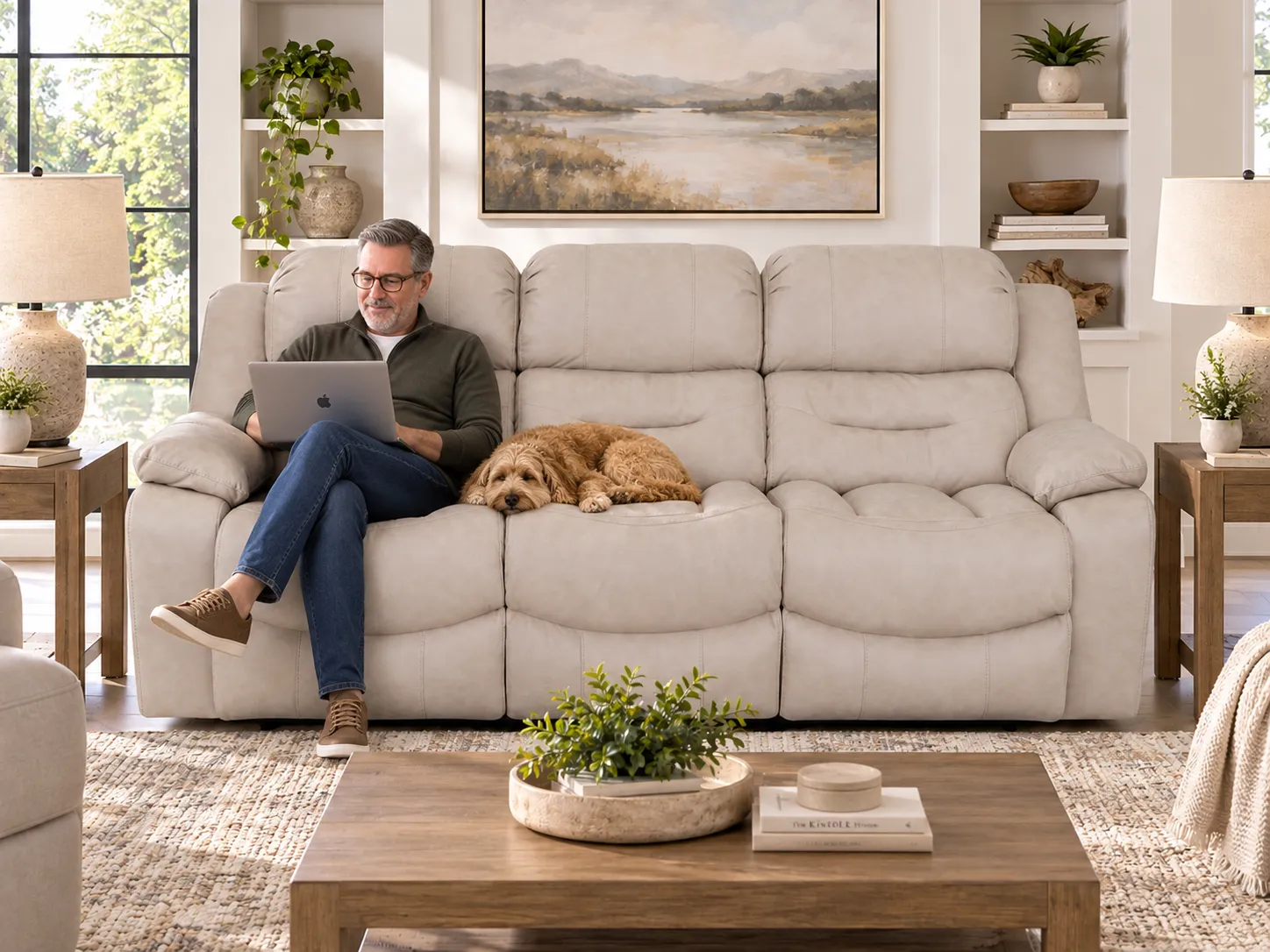 Decker 91.5" Reclining Sofa Slate (Best-Selling Comfort. Built for Real Life.) 26 Decker 91.5" Reclining Sofa Slate (Best-Selling Comfort. Built for Real Life.)