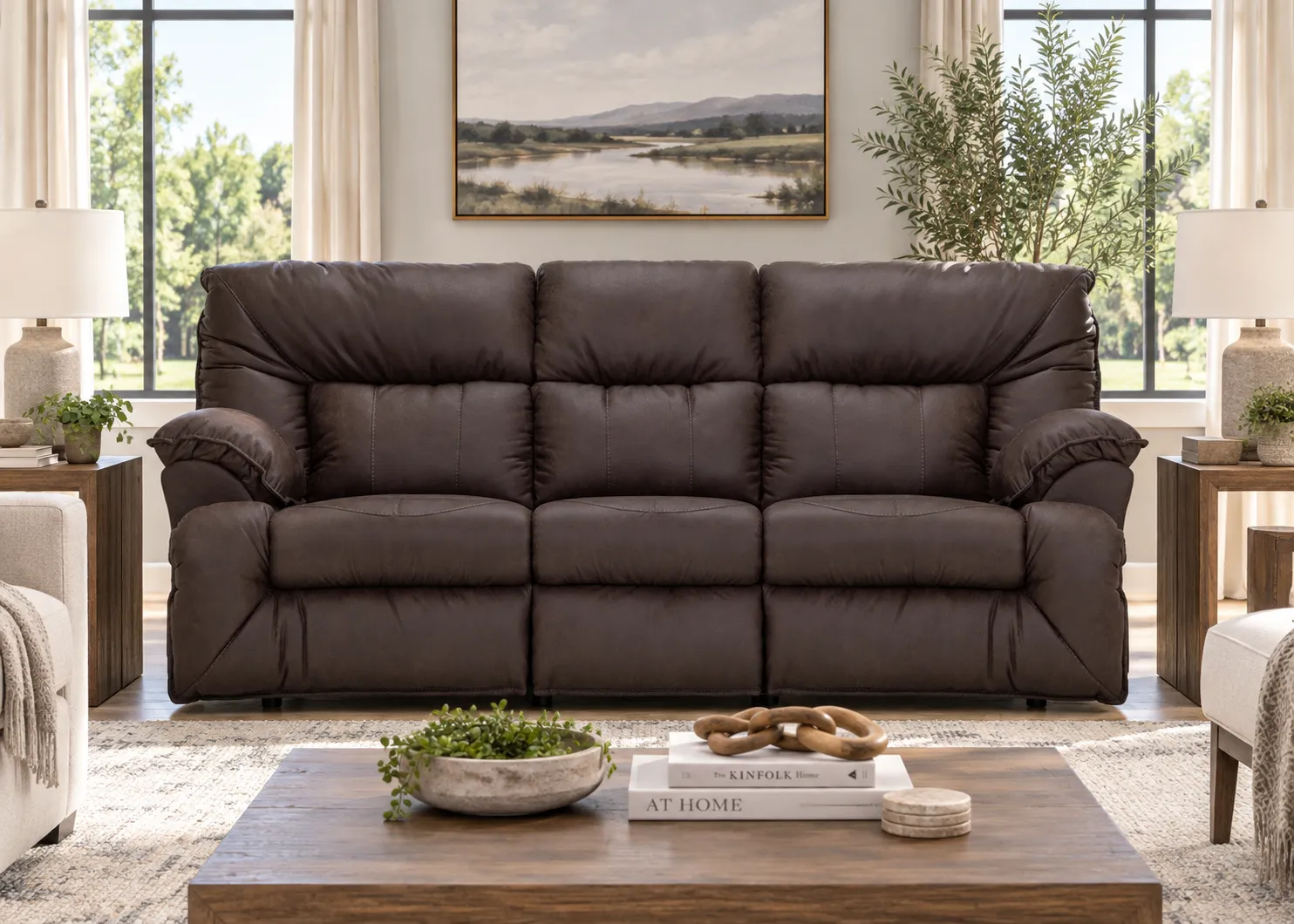 Henson 91" Reclining Sofa with Drop-Down Center Table (Casual Comfort. Everyday Convenience. Built for Real Life) 6 Henson 91" Reclining Sofa with Drop-Down Center Table (Casual Comfort. Everyday Convenience. Built for Real Life)