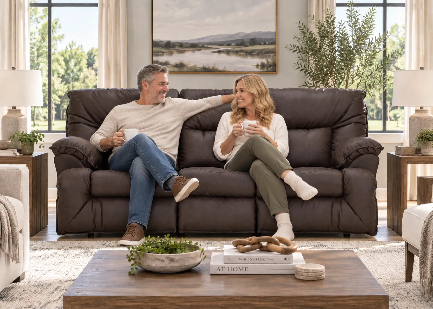 Henson 91" Reclining Sofa with Drop-Down Center Table (Casual Comfort. Everyday Convenience. Built for Real Life) 7 Henson 91" Reclining Sofa with Drop-Down Center Table (Casual Comfort. Everyday Convenience. Built for Real Life)