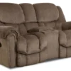 Fallon 78" Reclining Console Loveseat Brown (In stock) 50 Fallon 78" Reclining Console Loveseat Brown (In stock)