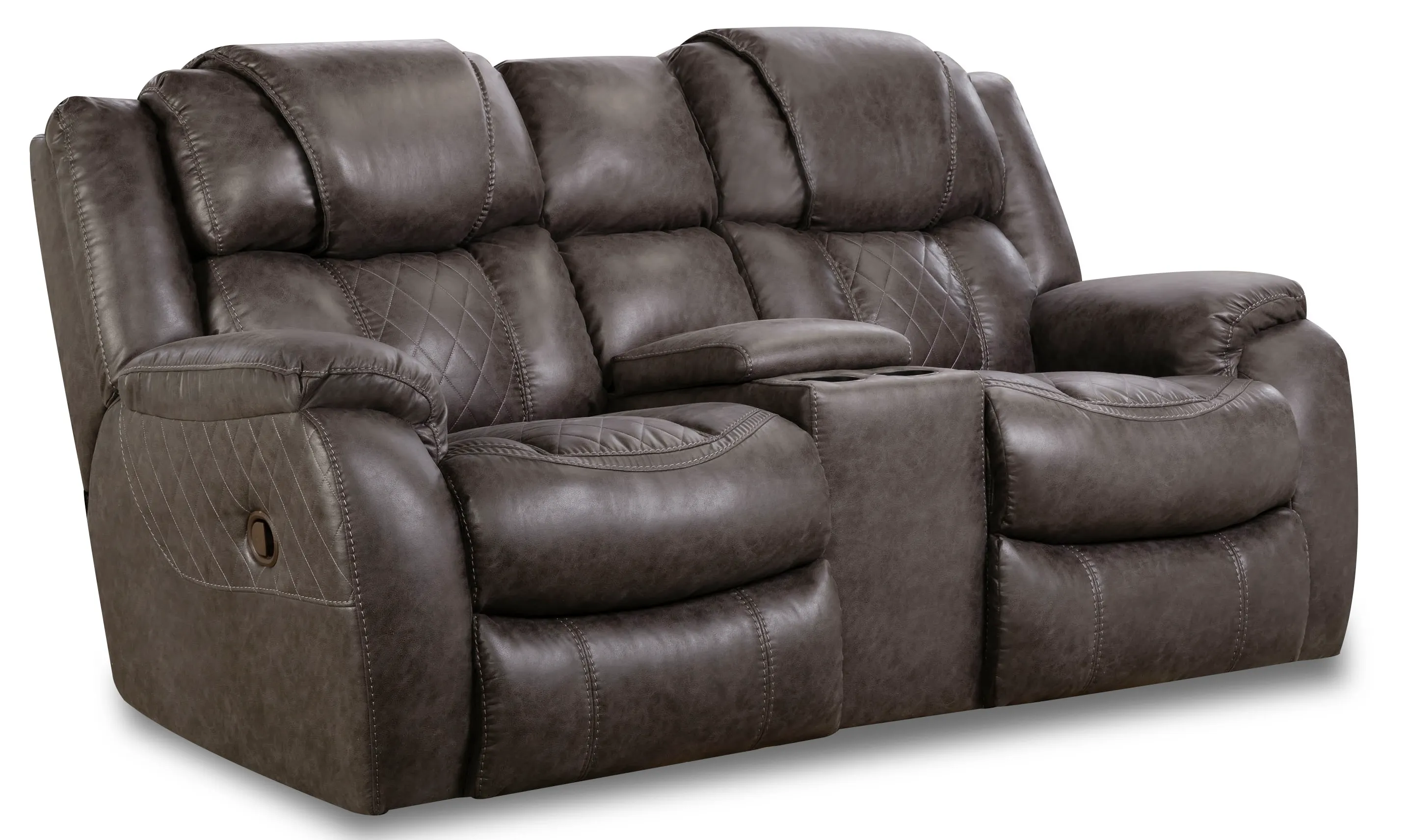 Rayna 78" Reclining Console Loveseat Grey (In stock) 1 Rayna 78" Reclining Console Loveseat Grey (In stock)