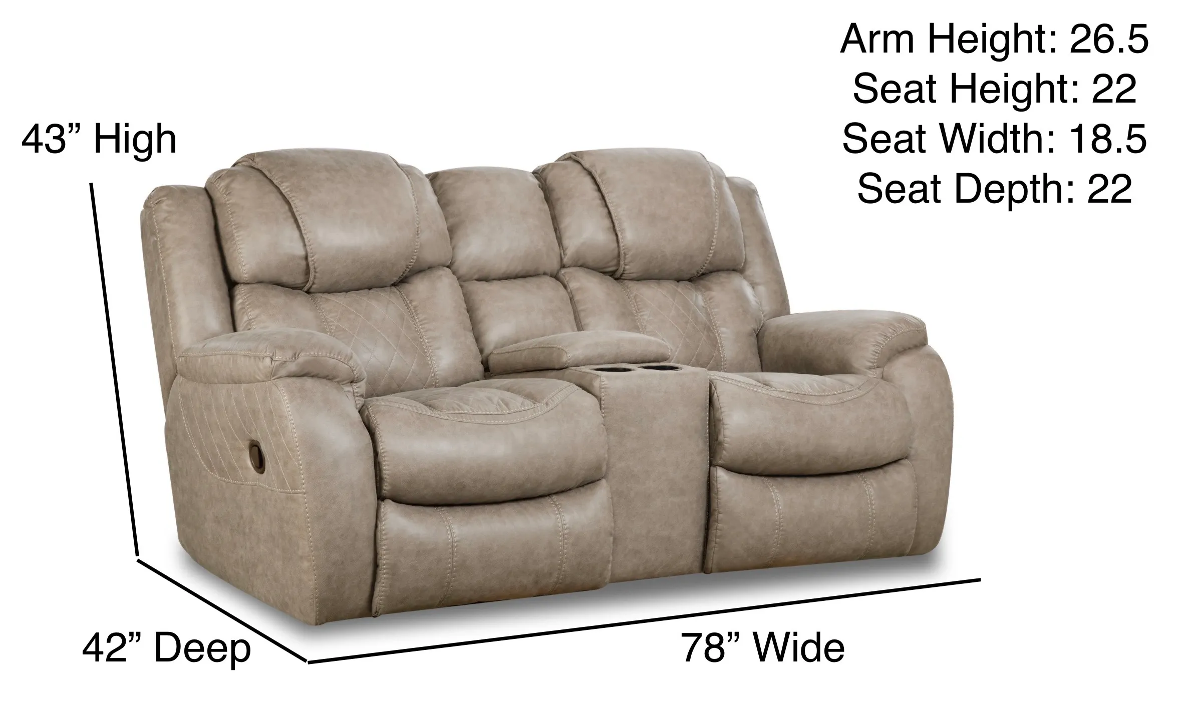 Rayna 88" Double Reclining Sofa Tan (In stock) 6 Rayna 88" Double Reclining Sofa Tan (In stock)