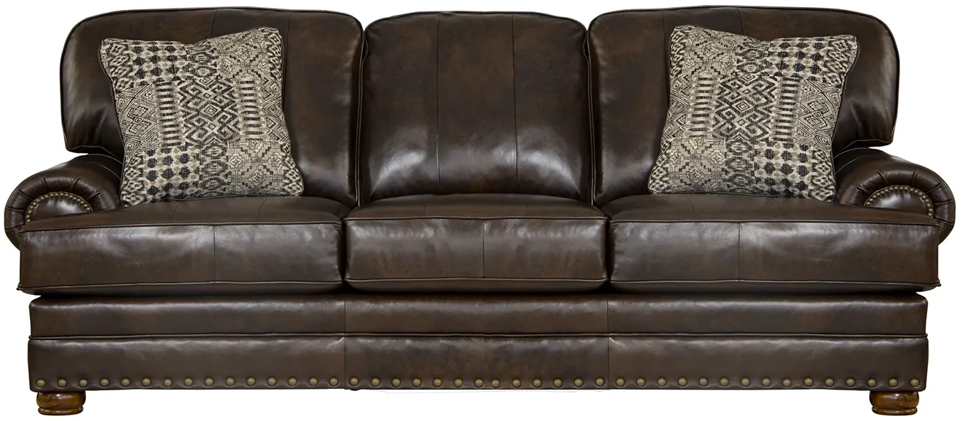 Roberto 94" Top Grain Leather Touch Sofa (Includes Pillows) In stock 1 Roberto 94" Top Grain Leather Touch Sofa (Includes Pillows) In stock