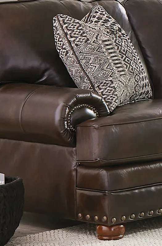 Roberto 94" Top Grain Leather Touch Sofa (Includes Pillows) In stock 8 Roberto 94" Top Grain Leather Touch Sofa (Includes Pillows) In stock