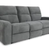 Polaris 84" Power Headrest Power Reclining Sofa Grey (In stock - Fast shipping)