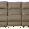 Torretta 86" Lay Flat Power Reclining Leather Sofa Premium Italian Leather, Bed-Like Lay Flat Comfort (2 colors)