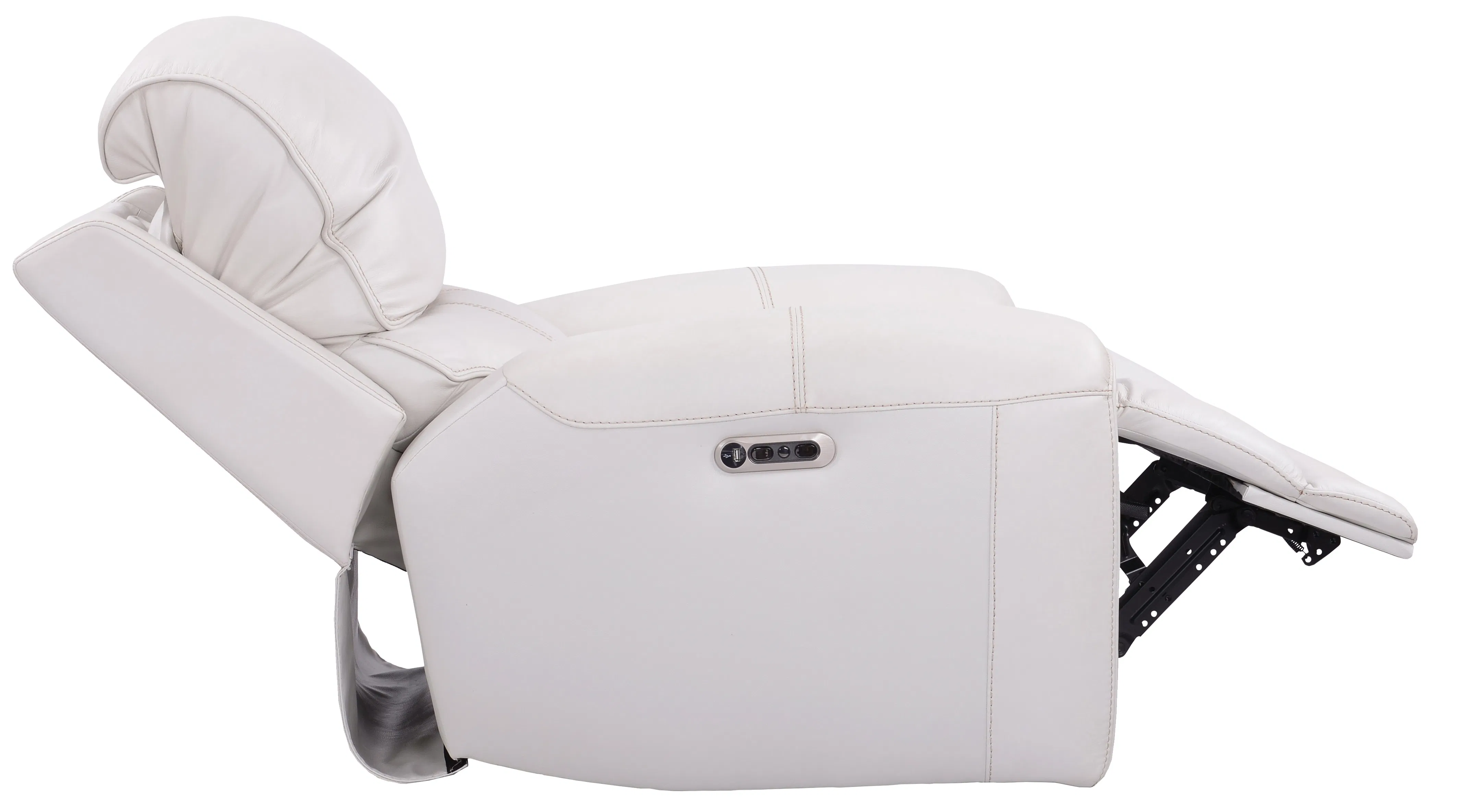Empire Leather 87" Power Headrest Power Reclining Sofa Ivory (In stock - Fast shipping) 13 Empire Leather 87" Power Headrest Power Reclining Sofa Ivory (In stock - Fast shipping)