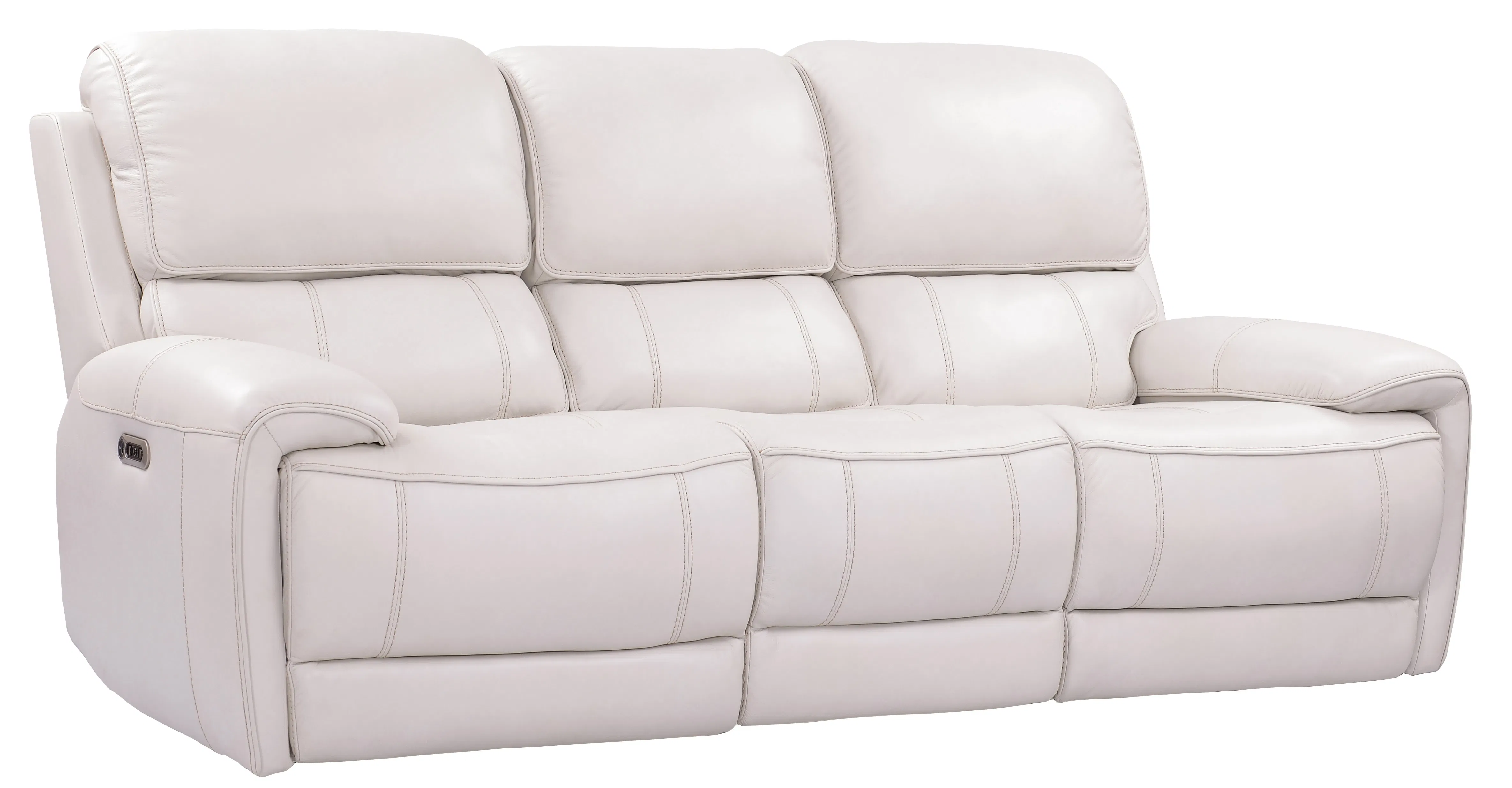 Empire Leather 87" Power Headrest Power Reclining Sofa Ivory (In stock - Fast shipping) 2 Empire Leather 87" Power Headrest Power Reclining Sofa Ivory (In stock - Fast shipping)