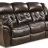 Denver 93" Double Reclining Leather Sofa Chocolate (In stock)