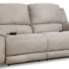 Harley 87" Triple Power Reclining Sofa Nickel (In stock)