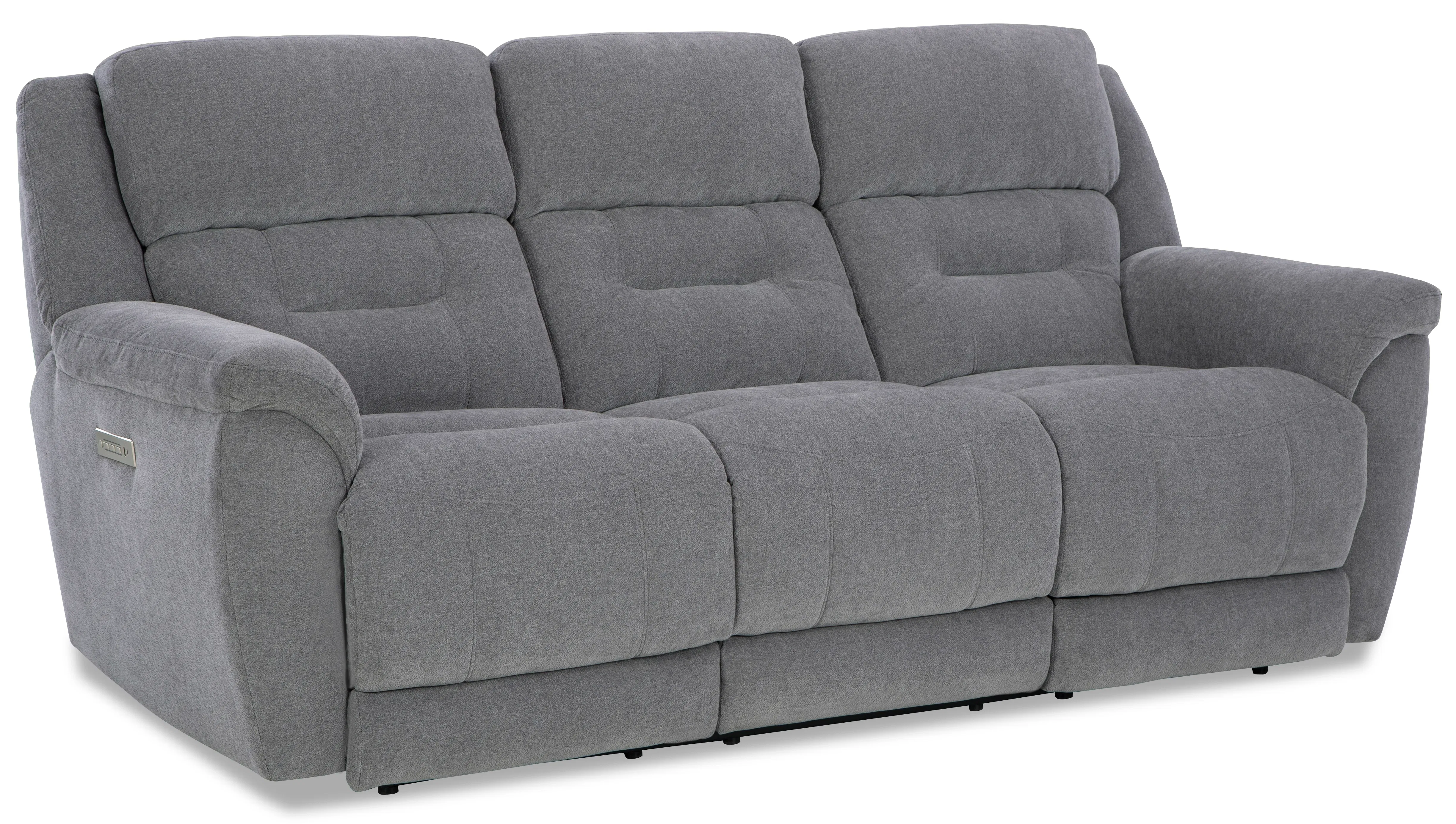 Knockout 89" Zero Gravity Triple Power Reclining Sofa Grey (In stock) 2 Knockout 89" Zero Gravity Triple Power Reclining Sofa Grey (In stock)
