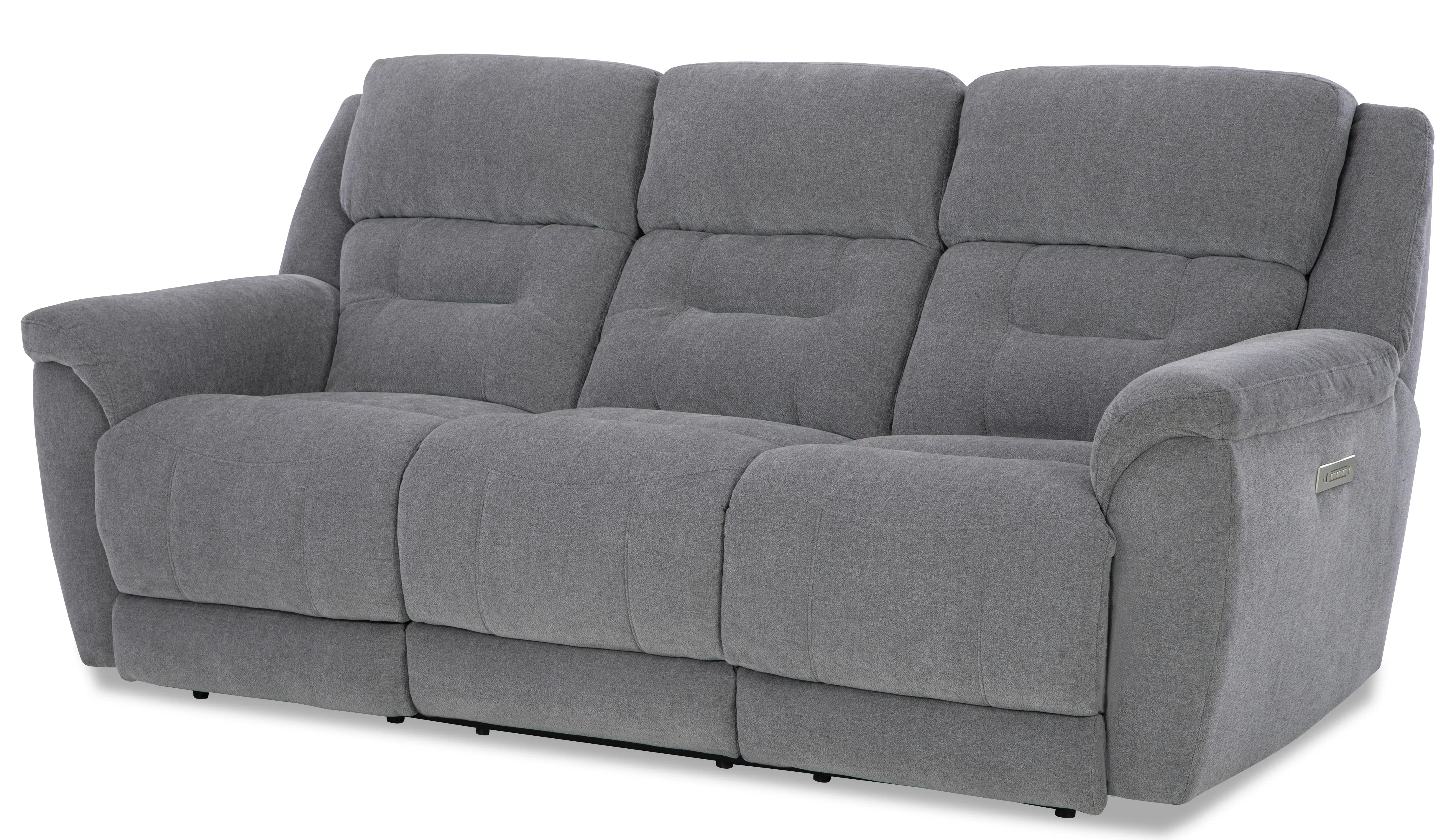 Knockout 89" Zero Gravity Triple Power Reclining Sofa Grey (In stock) 3 Knockout 89" Zero Gravity Triple Power Reclining Sofa Grey (In stock)