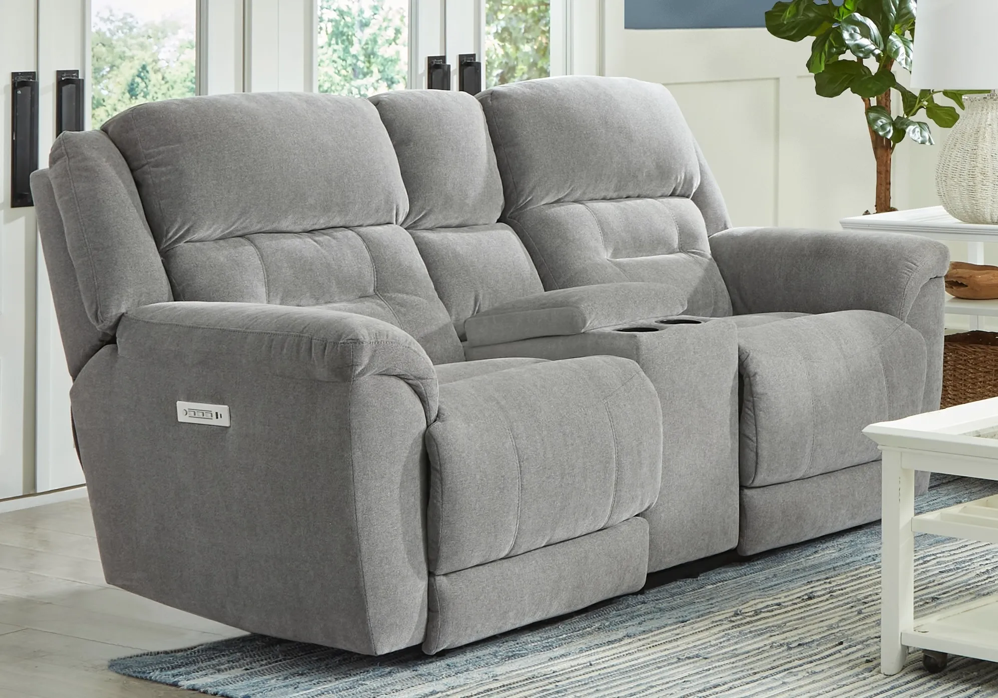 Knockout 89" Zero Gravity Triple Power Reclining Sofa Grey (In stock) 9 Knockout 89" Zero Gravity Triple Power Reclining Sofa Grey (In stock)