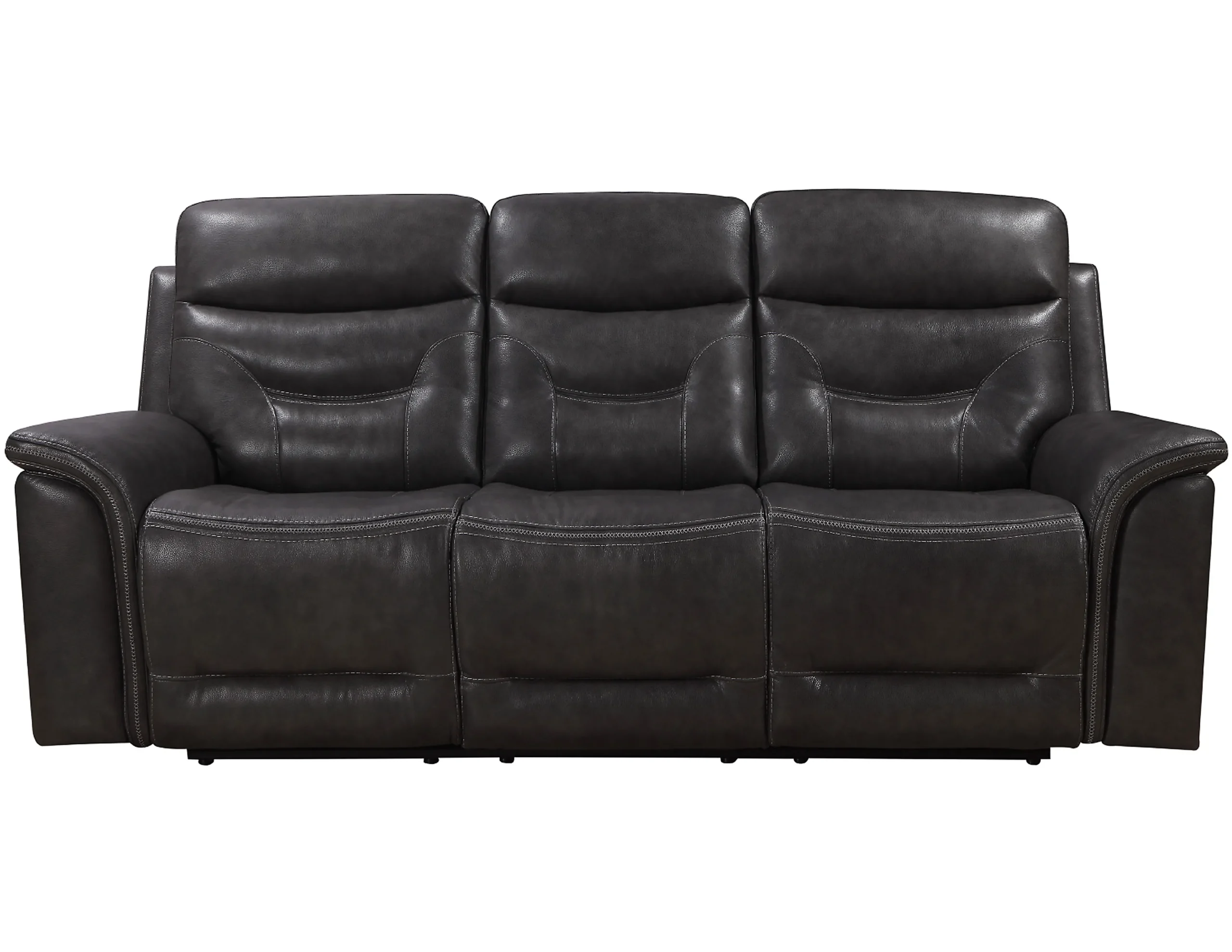 Bullard Leather Power Headrest Power Reclining Sofa 1 Bullard Leather Power Headrest Power Reclining Sofa