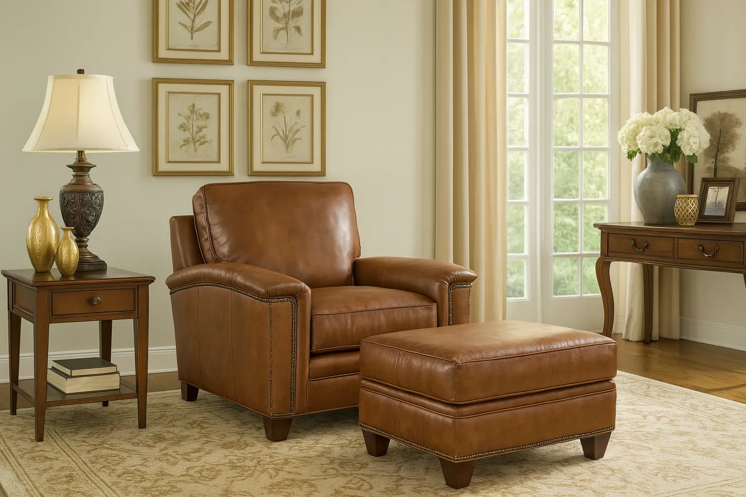 Bradington Young Oliver 448 Sofa (12 leathers) 8-Way Hand Tie 15 Bradington Young Oliver 448 Sofa (12 leathers) 8-Way Hand Tie