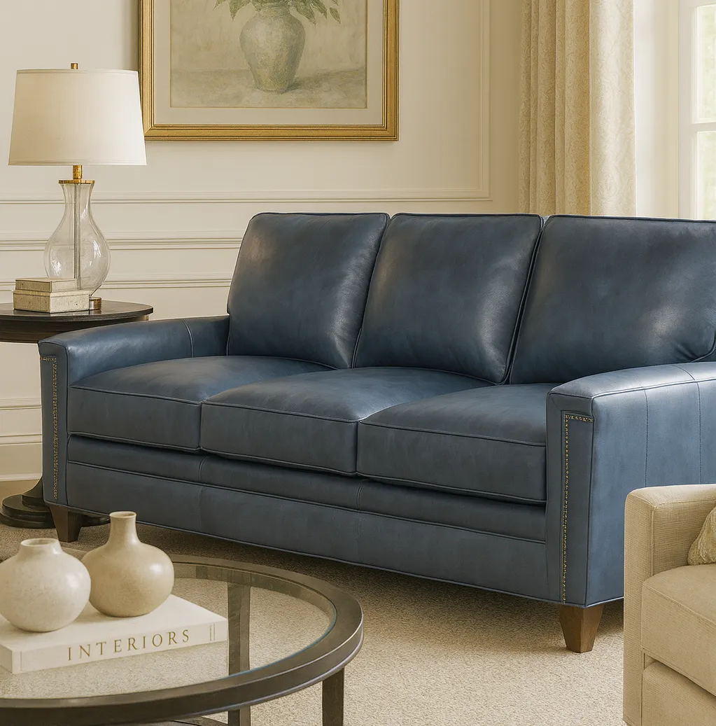 Bradington Young Oliver 448 Sofa (12 leathers) 8-Way Hand Tie 5 Bradington Young Oliver 448 Sofa (12 leathers) 8-Way Hand Tie
