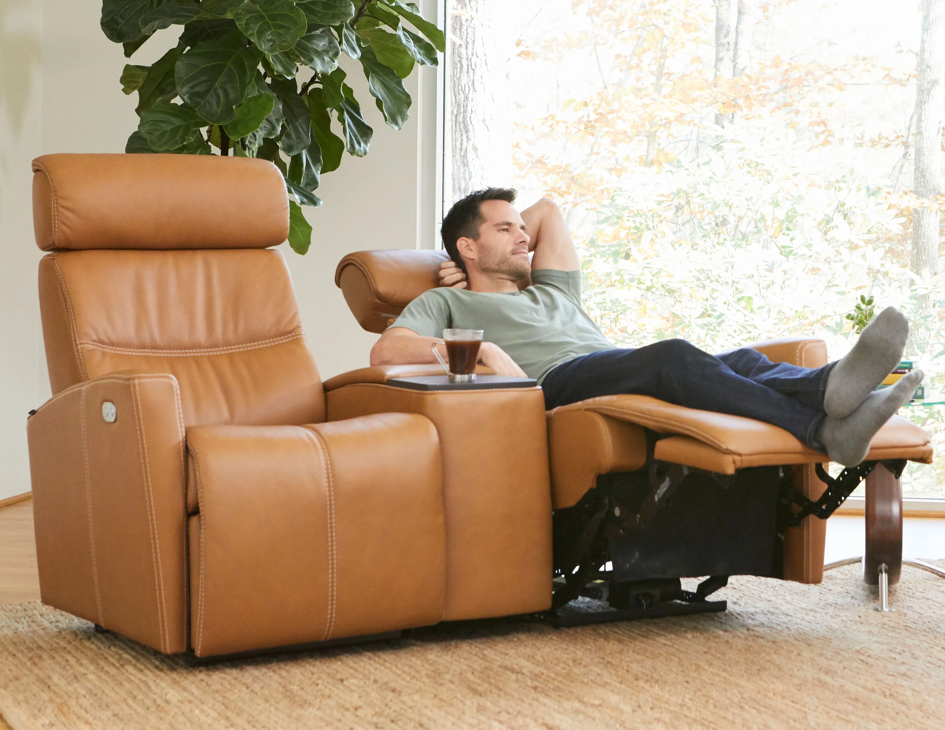 Milan Three Piece Home Theater Sectional (+40 leathers) 63" wide 4 Milan Three Piece Home Theater Sectional (+40 leathers) 63" wide
