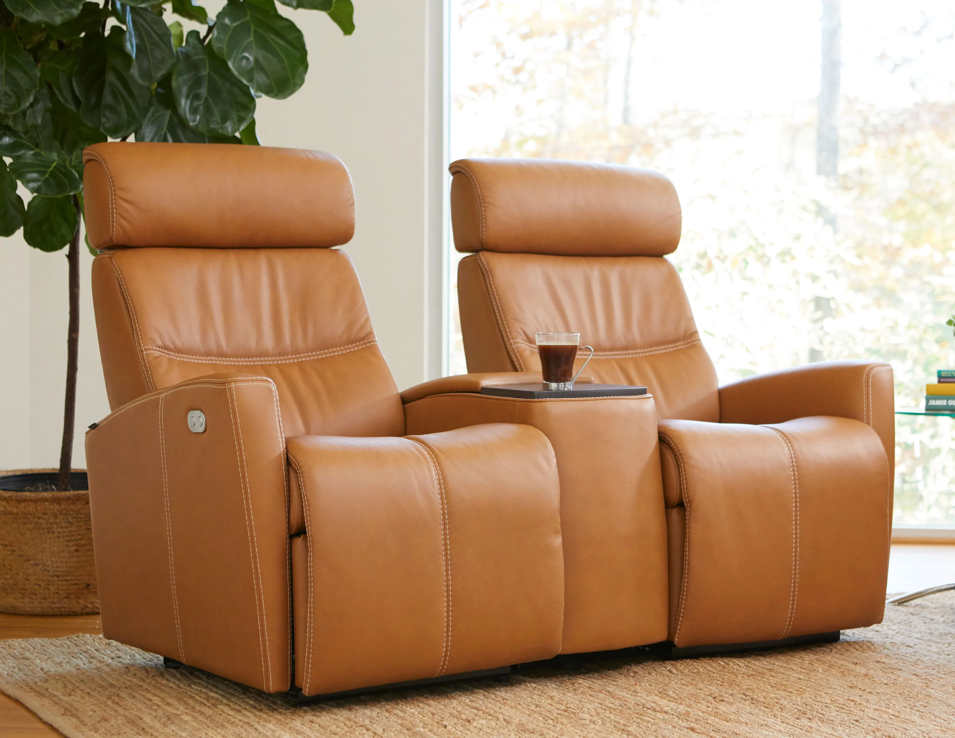 Milan Three Piece Home Theater Sectional (+40 leathers) 63" wide 6 Milan Three Piece Home Theater Sectional (+40 leathers) 63" wide