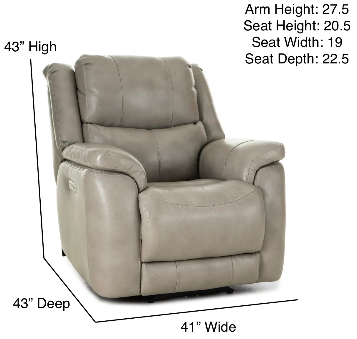 Idris 89" Zero Gravity Triple Power Reclining Sofa Mushroom (In stock) 11 Idris 89" Zero Gravity Triple Power Reclining Sofa Mushroom (In stock)