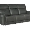 Lyra Leather Zero Gravity Power Sofa with Power Headrest 89" (Gray) In stock