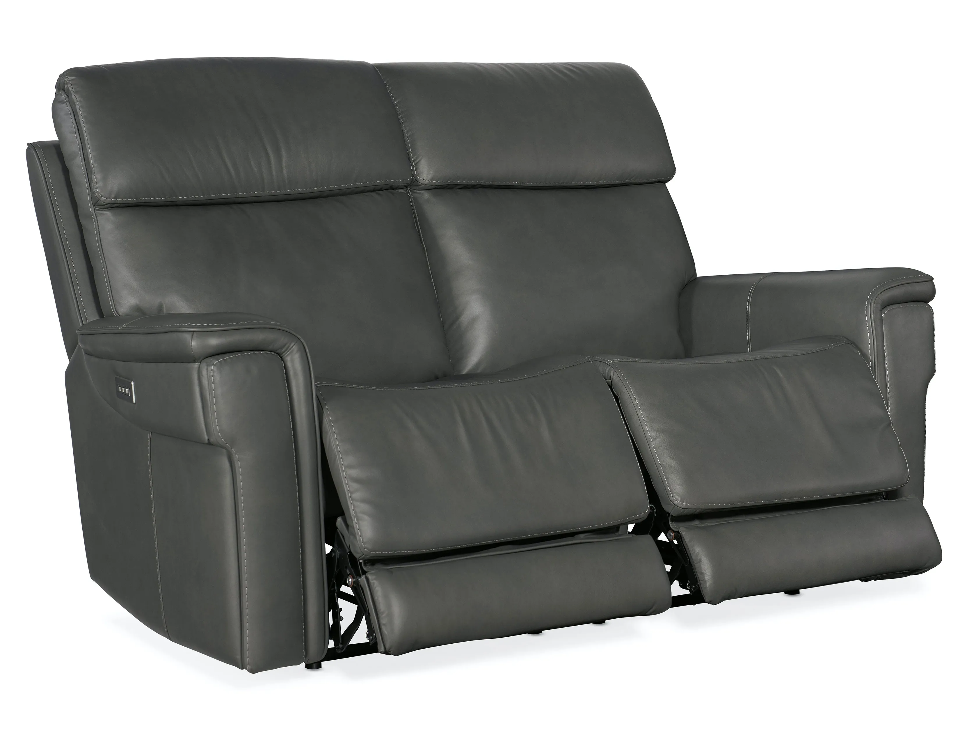 Lyra Leather Zero Gravity Power Sofa with Power Headrest 89" (Gray) In stock 10 Lyra Leather Zero Gravity Power Sofa with Power Headrest 89" (Gray) In stock