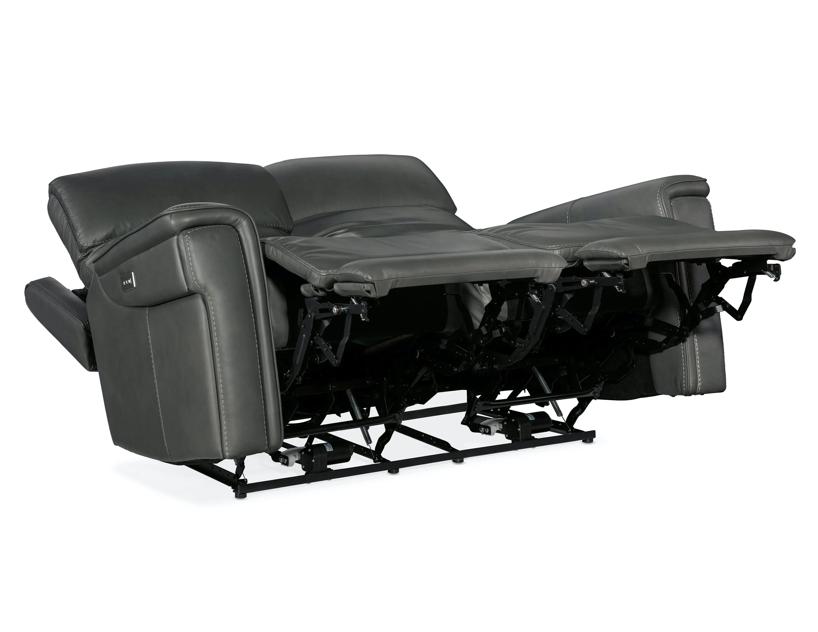 Lyra Leather Zero Gravity Power Sofa with Power Headrest 89" (Gray) In stock 11 Lyra Leather Zero Gravity Power Sofa with Power Headrest 89" (Gray) In stock