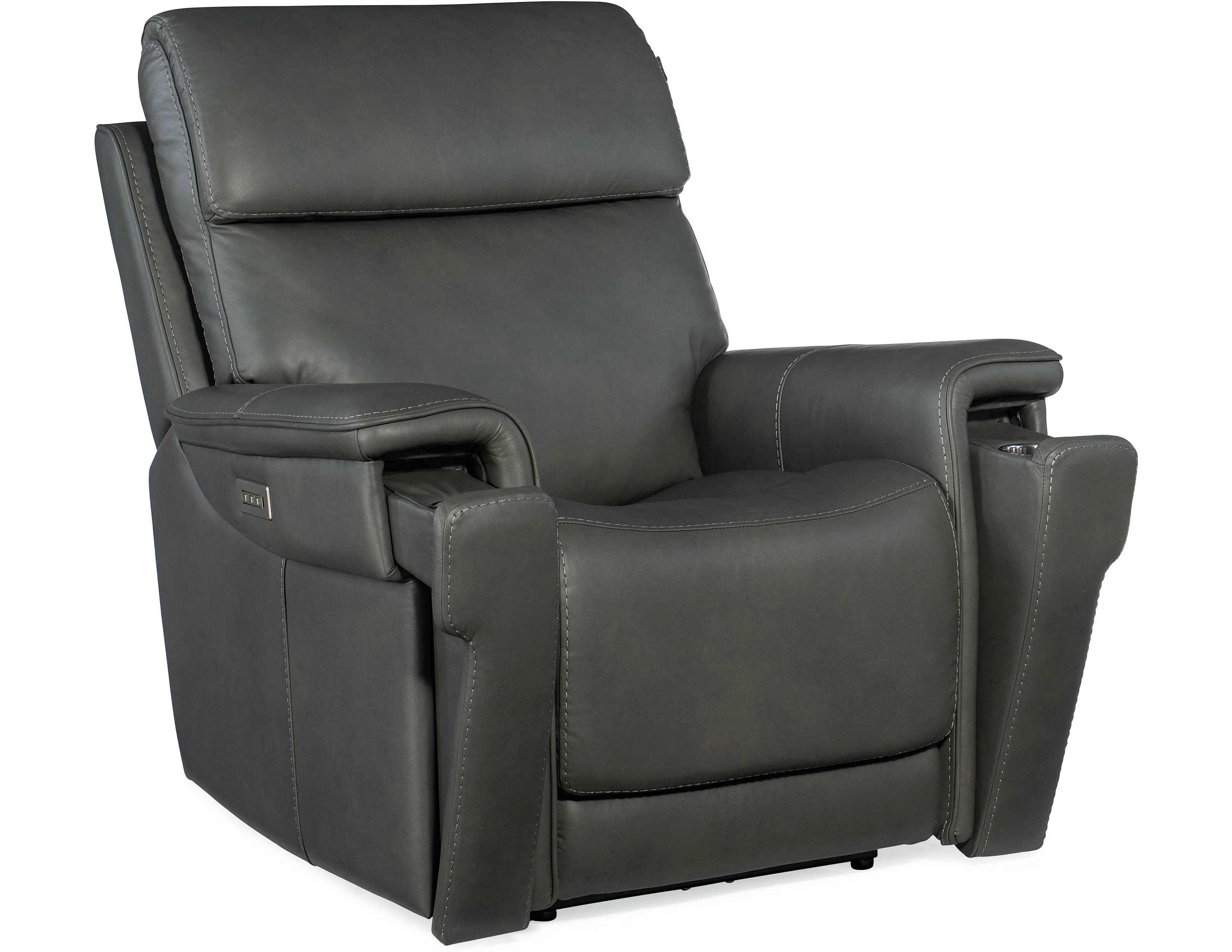 Lyra Leather Zero Gravity Power Sofa with Power Headrest 89" (Gray) In stock 13 Lyra Leather Zero Gravity Power Sofa with Power Headrest 89" (Gray) In stock