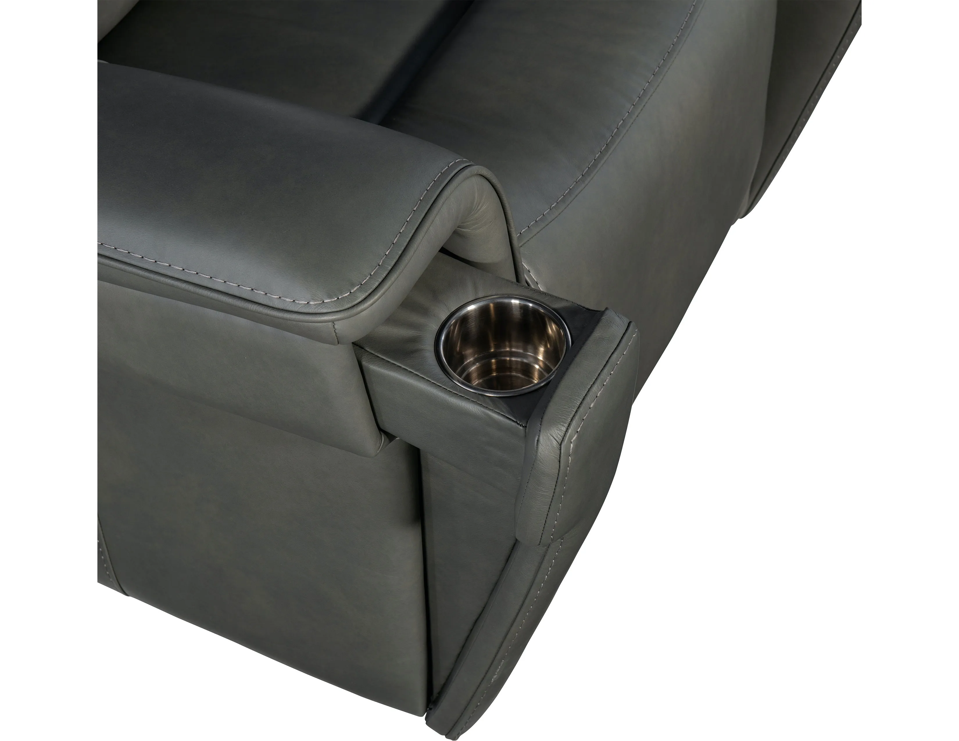 Lyra Leather Zero Gravity Power Sofa with Power Headrest 89" (Gray) In stock 14 Lyra Leather Zero Gravity Power Sofa with Power Headrest 89" (Gray) In stock
