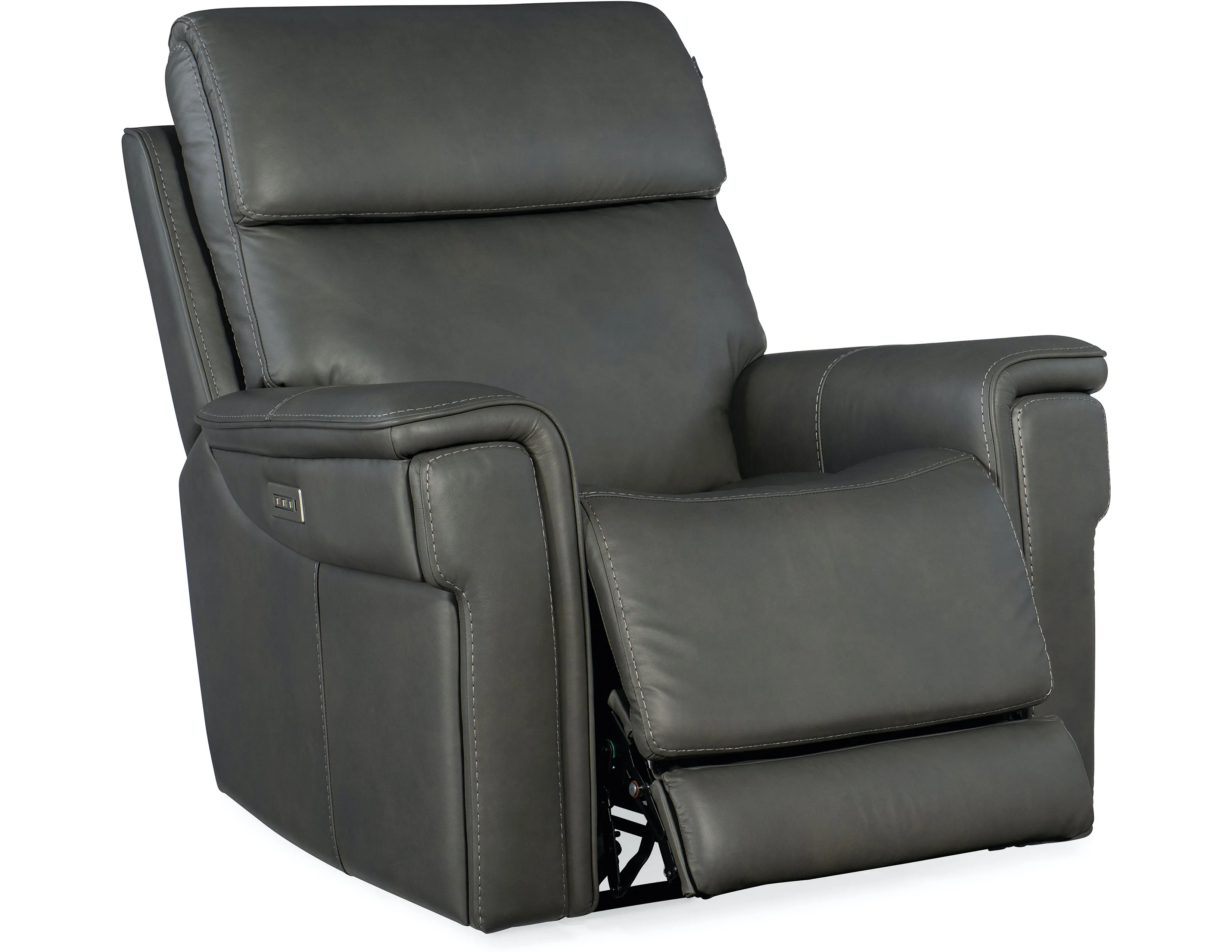 Lyra Leather Zero Gravity Power Sofa with Power Headrest 89" (Gray) In stock 15 Lyra Leather Zero Gravity Power Sofa with Power Headrest 89" (Gray) In stock