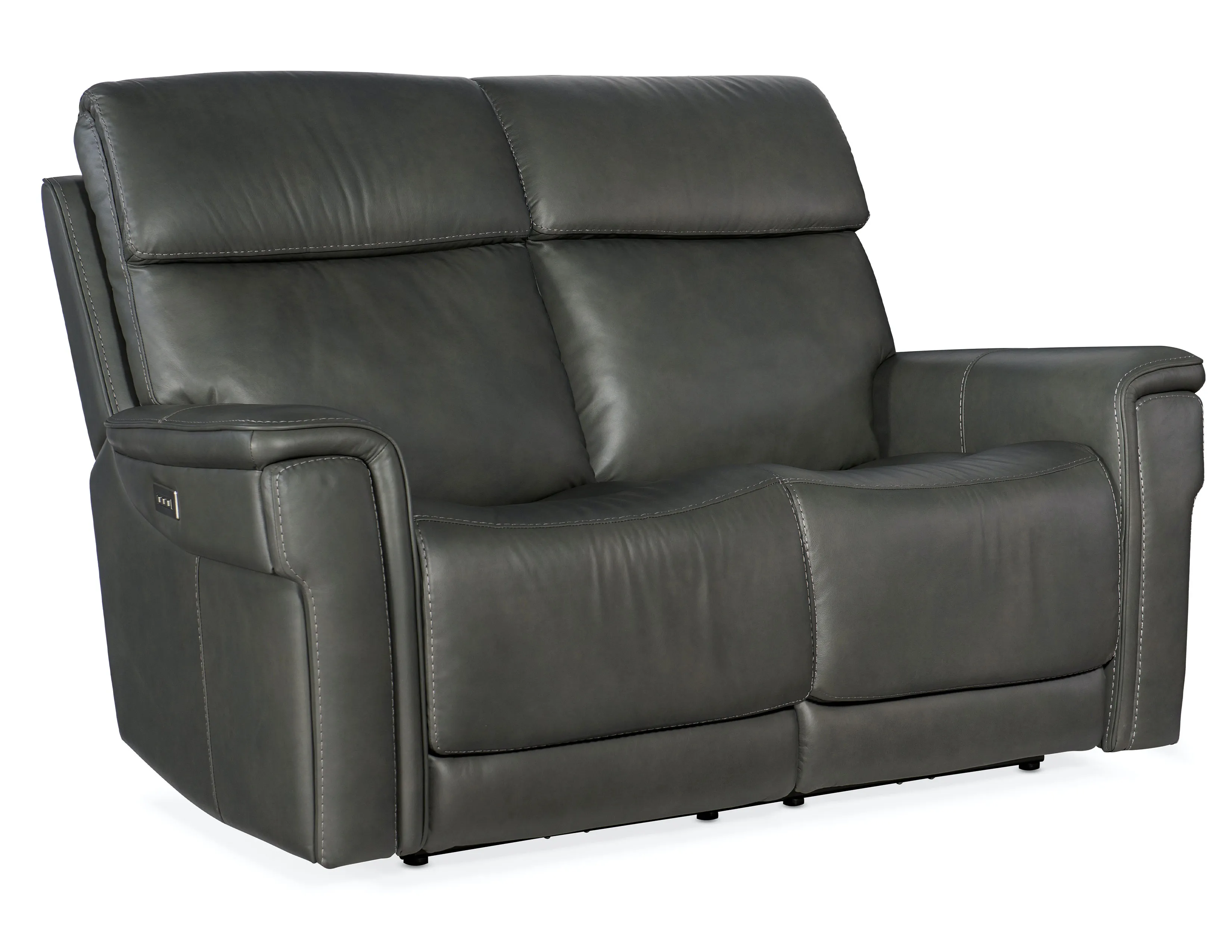Lyra Leather Zero Gravity Power Sofa with Power Headrest 89" (Gray) In stock 8 Lyra Leather Zero Gravity Power Sofa with Power Headrest 89" (Gray) In stock