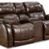 Montana 77" Triple Power Leather Reclining Console Loveseat (In stock)