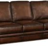 Montgomery Stationary Leather Sofa (83") In stock