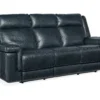 Montel Lay Flat Leather Power Sofa with Power Headrest & Lumbar (Cobalt) In stock 8 Montel Lay Flat Leather Power Sofa with Power Headrest & Lumbar (Cobalt) In stock