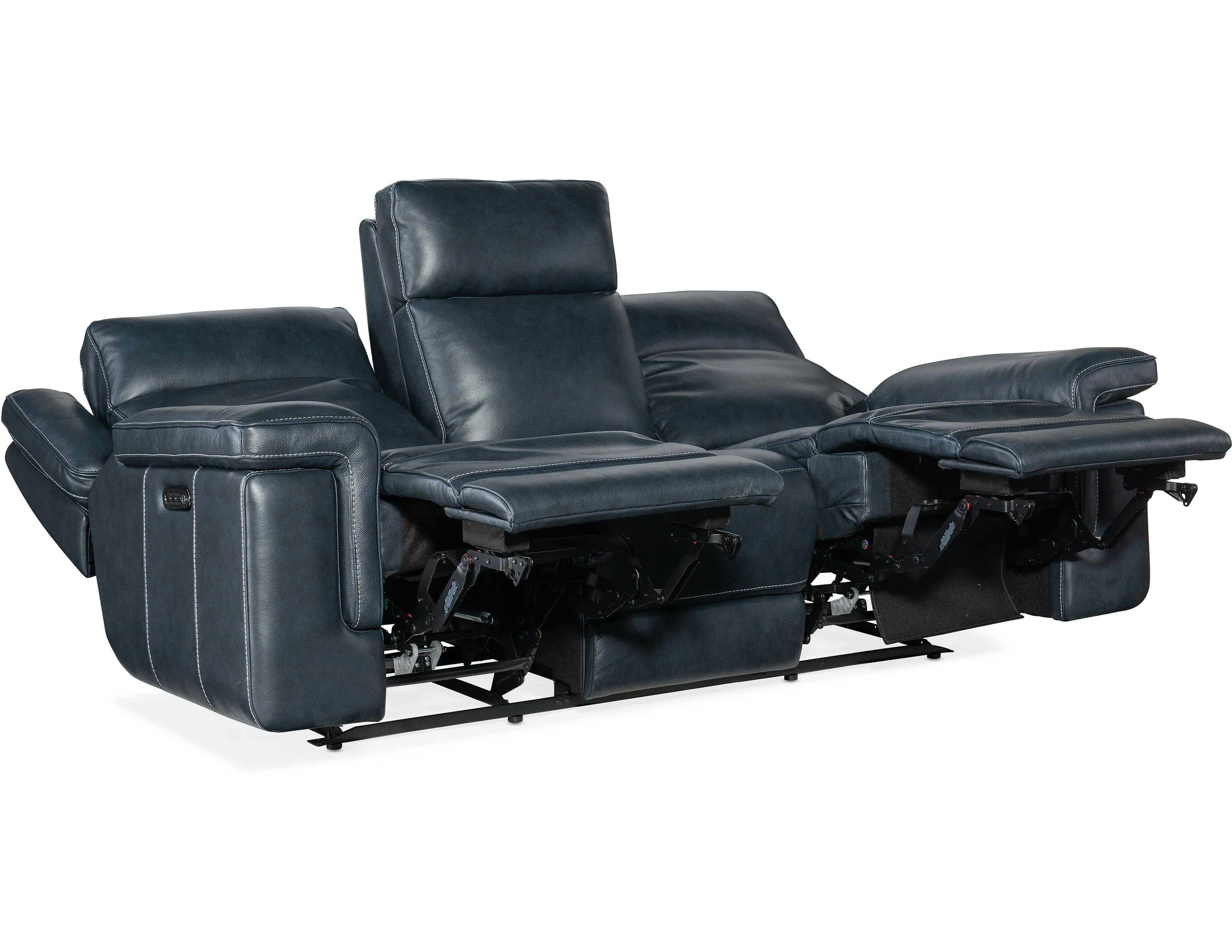 Montel Lay Flat Power Loveseat with Power Headrest & Lumbar (Cobalt) In stock 8 Montel Lay Flat Power Loveseat with Power Headrest & Lumbar (Cobalt) In stock