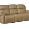 Oberon Leather Zero Gravity Power Sofa with Power Headrest (Sand) In stock 14 Oberon Leather Zero Gravity Power Sofa with Power Headrest (Sand) In stock