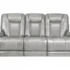 Sanibel 88" Sofa w/Power Recline, Power Head Rests & Power Lumbar (Lay Flat) Dove Leather (In stock) 26 Sanibel 88" Sofa w/Power Recline, Power Head Rests & Power Lumbar (Lay Flat) Dove Leather (In stock)