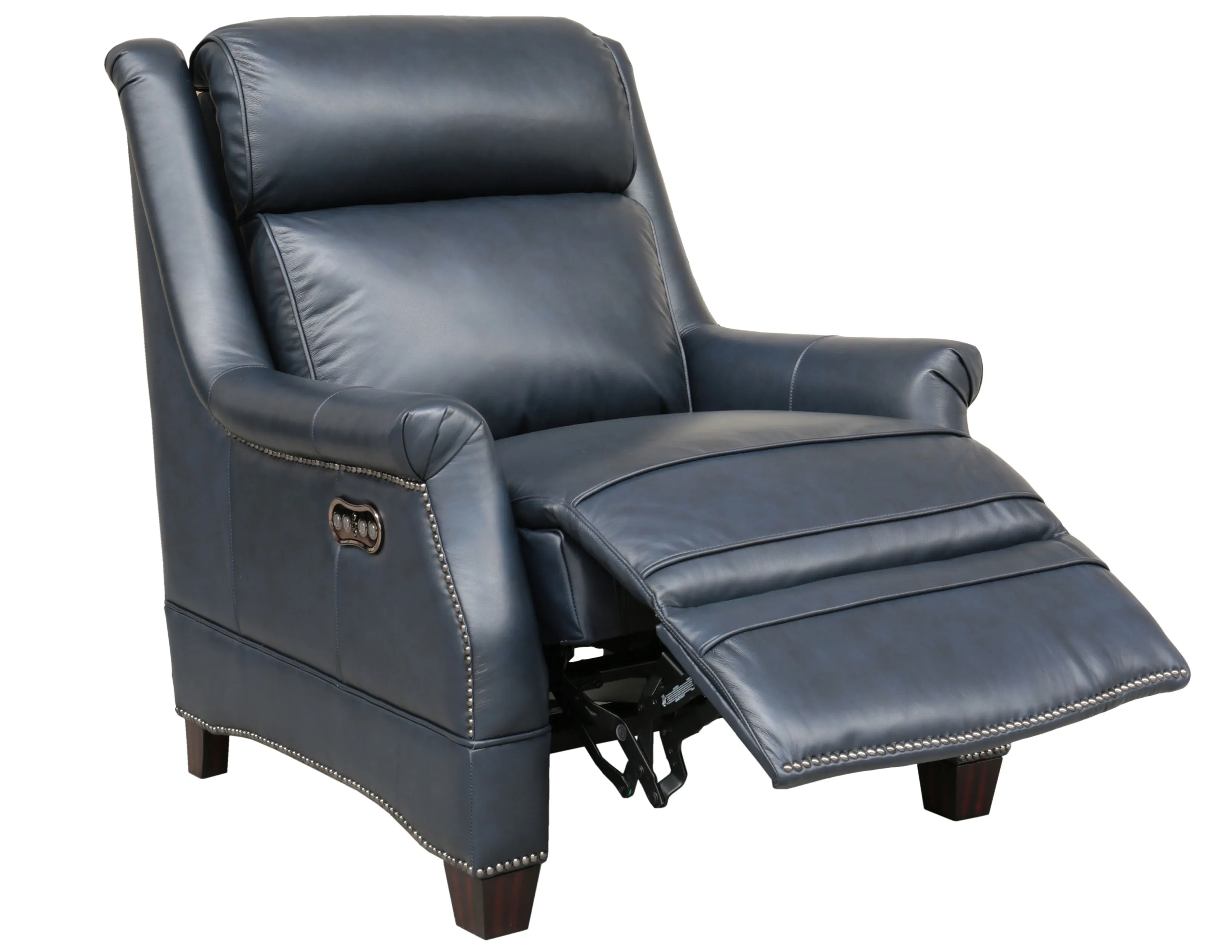 Warrendale 83" Leather Power Headrest Power Reclining Sofa (Blue) In stock 18 Warrendale 83" Leather Power Headrest Power Reclining Sofa (Blue) In stock