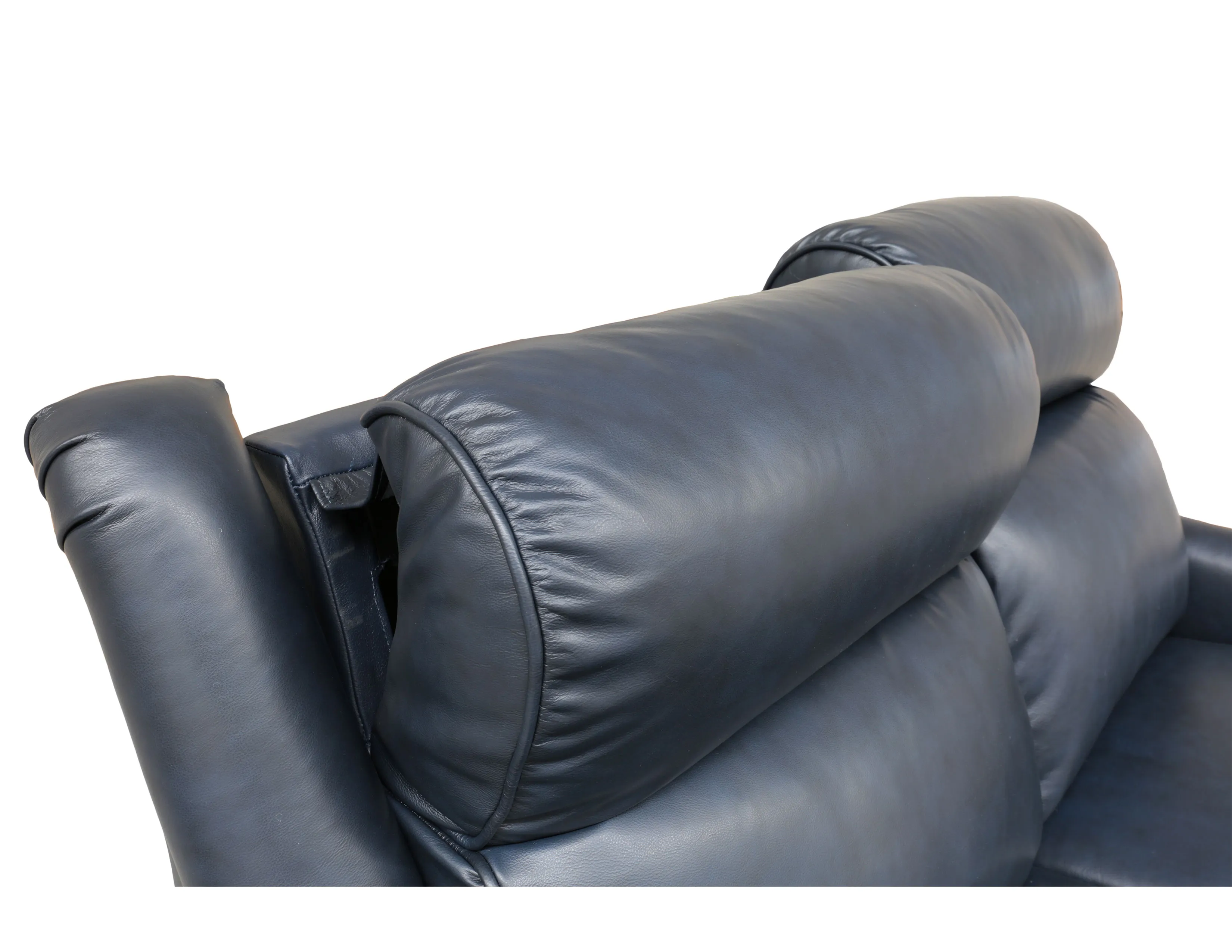 Warrendale 83" Leather Power Headrest Power Reclining Sofa (Blue) In stock 8 Warrendale 83" Leather Power Headrest Power Reclining Sofa (Blue) In stock