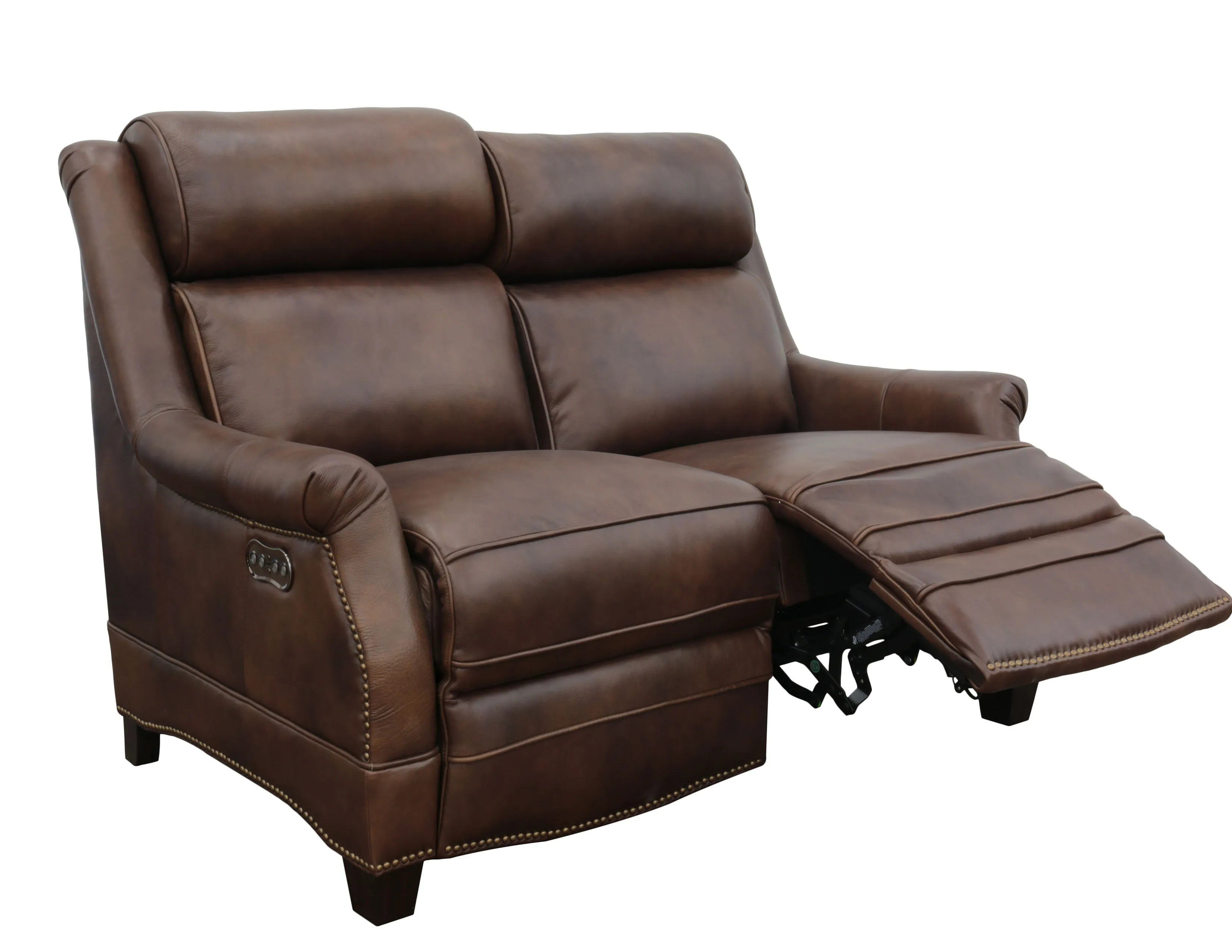 Warrendale 83" Leather Power Headrest Power Reclining Sofa (Cognac) In stock 12 Warrendale 83" Leather Power Headrest Power Reclining Sofa (Cognac) In stock