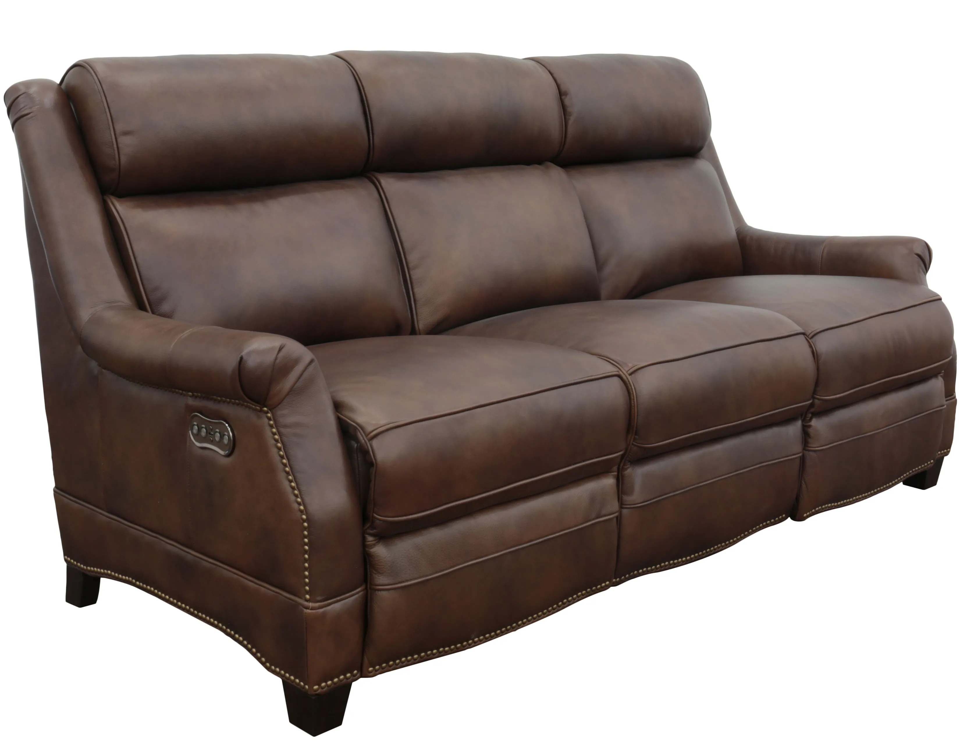Warrendale 83" Leather Power Headrest Power Reclining Sofa (Cognac) In stock 3 Warrendale 83" Leather Power Headrest Power Reclining Sofa (Cognac) In stock