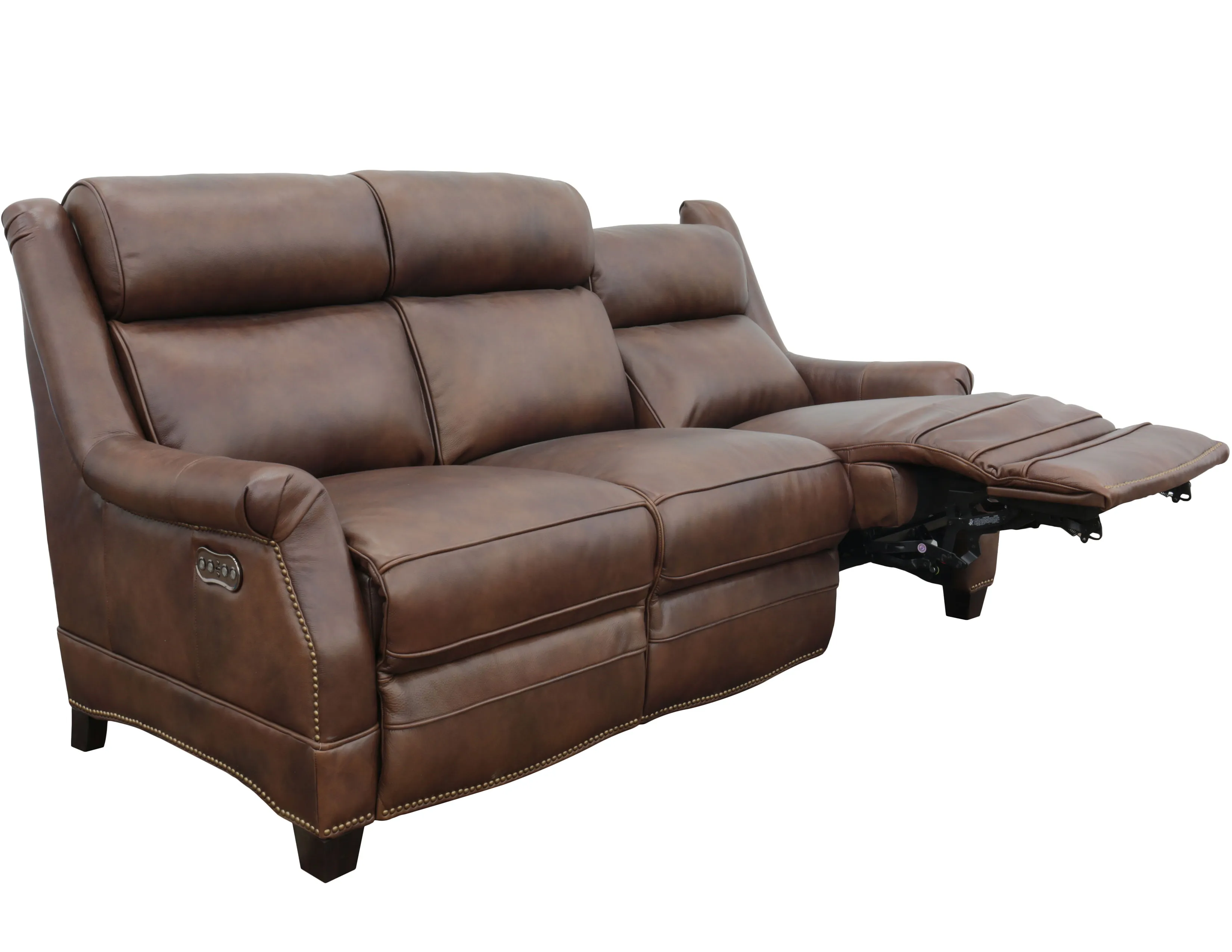 Warrendale 83" Leather Power Headrest Power Reclining Sofa (Cognac) In stock 6 Warrendale 83" Leather Power Headrest Power Reclining Sofa (Cognac) In stock