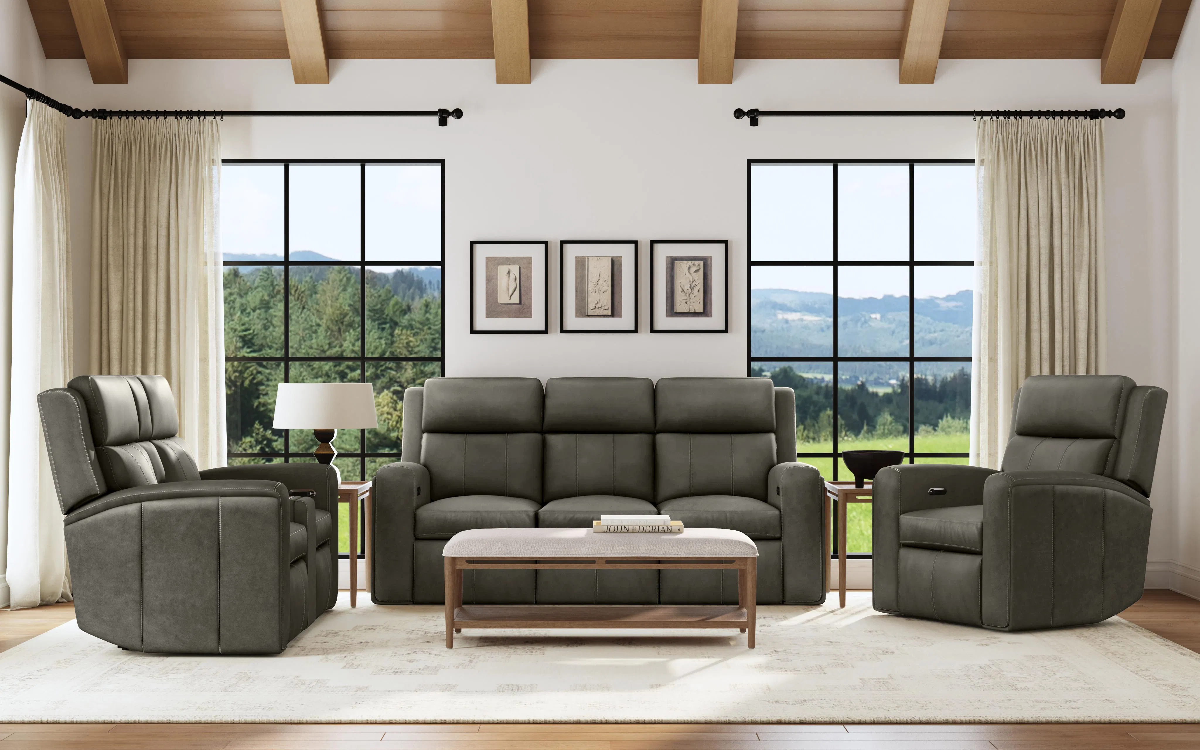 Wyatt 1596 Triple Power Reclining Sofa 705-02 (85") 2 colors - In stock 16 Wyatt 1596 Triple Power Reclining Sofa 705-02 (85") 2 colors - In stock