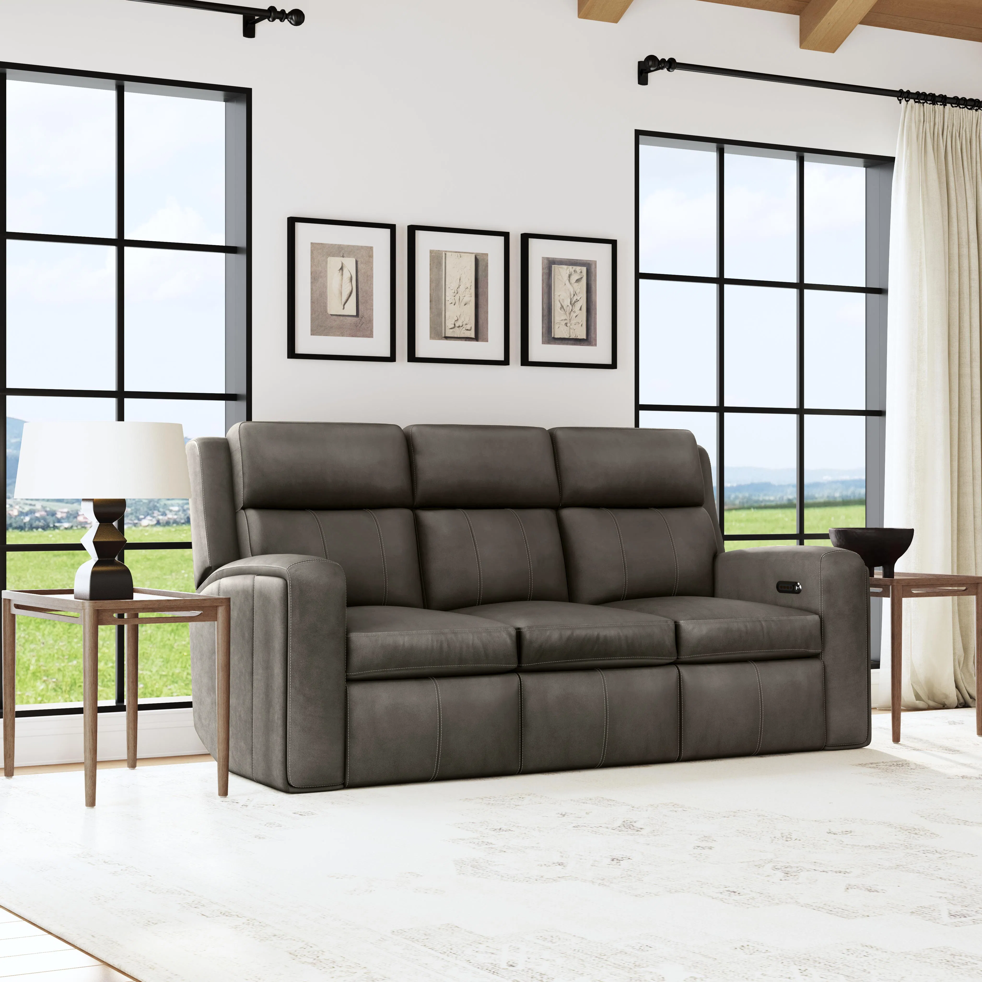 Wyatt 1596 Triple Power Reclining Sofa 705-02 (85") 2 colors - In stock 8 Wyatt 1596 Triple Power Reclining Sofa 705-02 (85") 2 colors - In stock