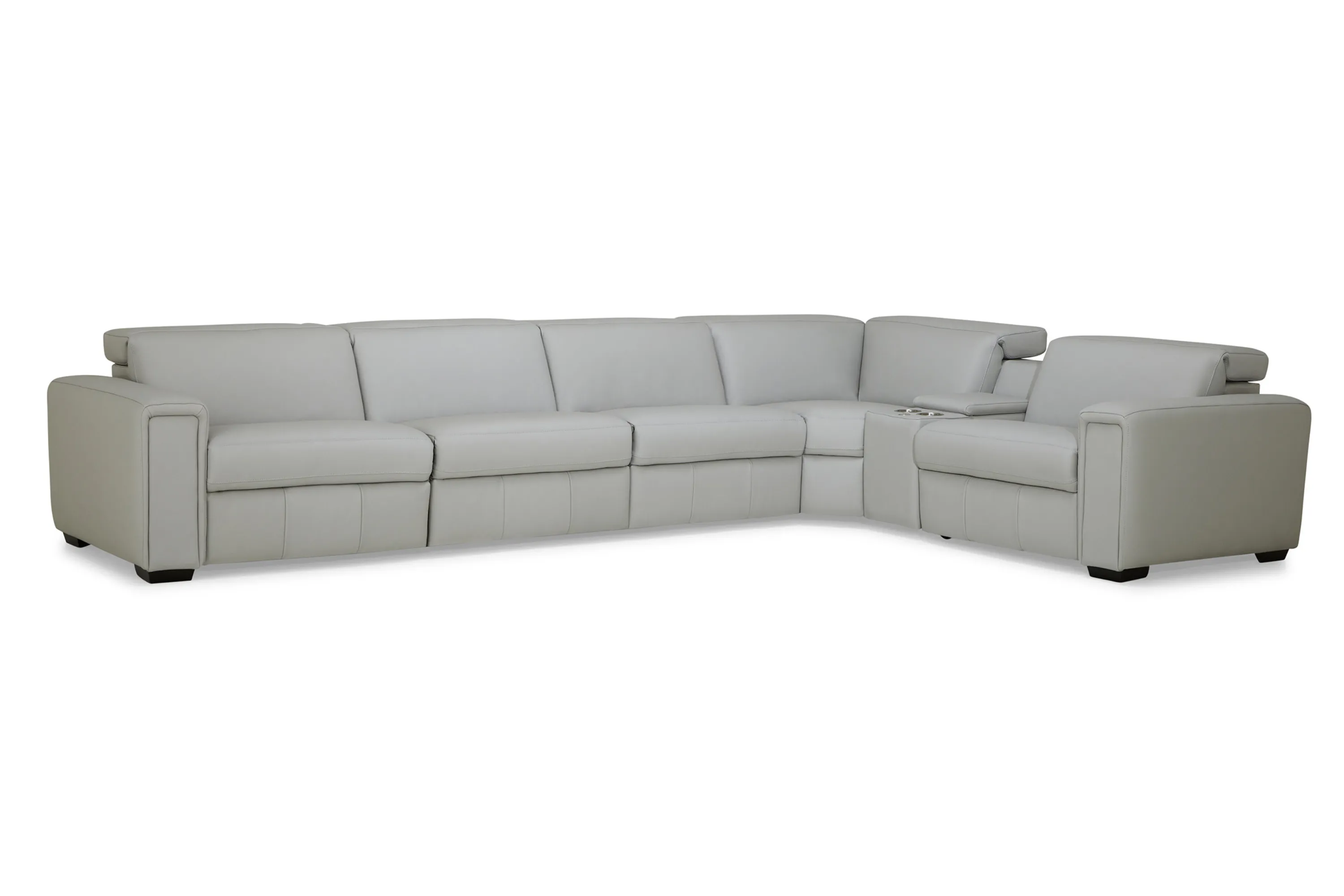 Titan 44004 Leather Power Reclining Sectional w/Power Headrests (In Stock) 1 Titan 44004 Leather Power Reclining Sectional w/Power Headrests (In Stock)