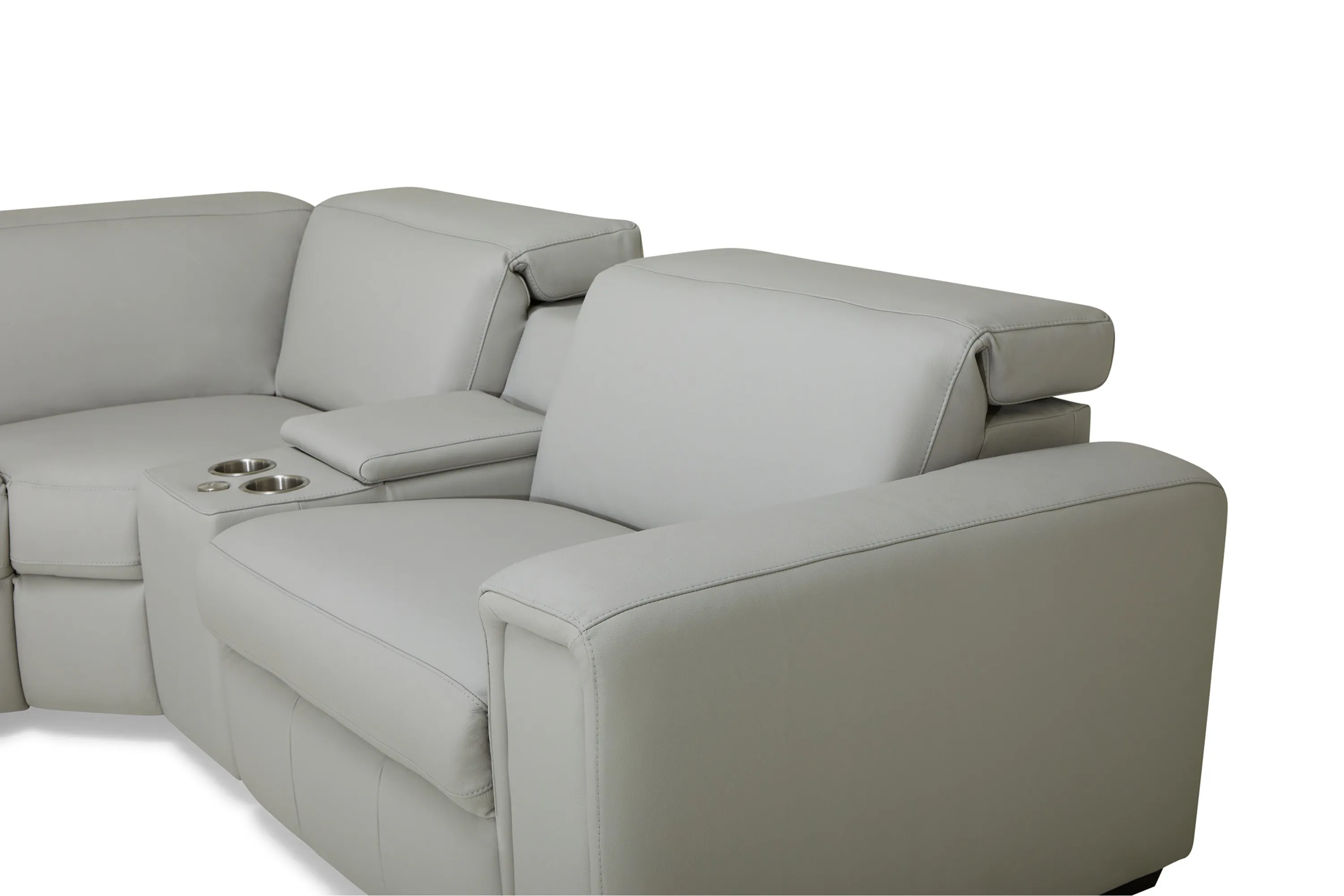 Titan 44004 Leather Power Reclining Sectional w/Power Headrests (In Stock) 8 Titan 44004 Leather Power Reclining Sectional w/Power Headrests (In Stock)