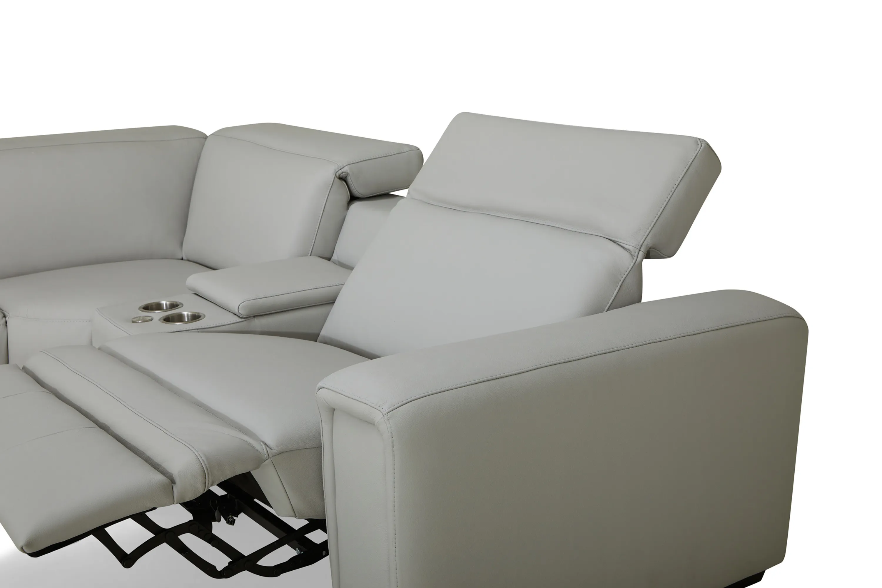Titan 44004 Leather Power Reclining Sectional w/Power Headrests (In Stock) 9 Titan 44004 Leather Power Reclining Sectional w/Power Headrests (In Stock)