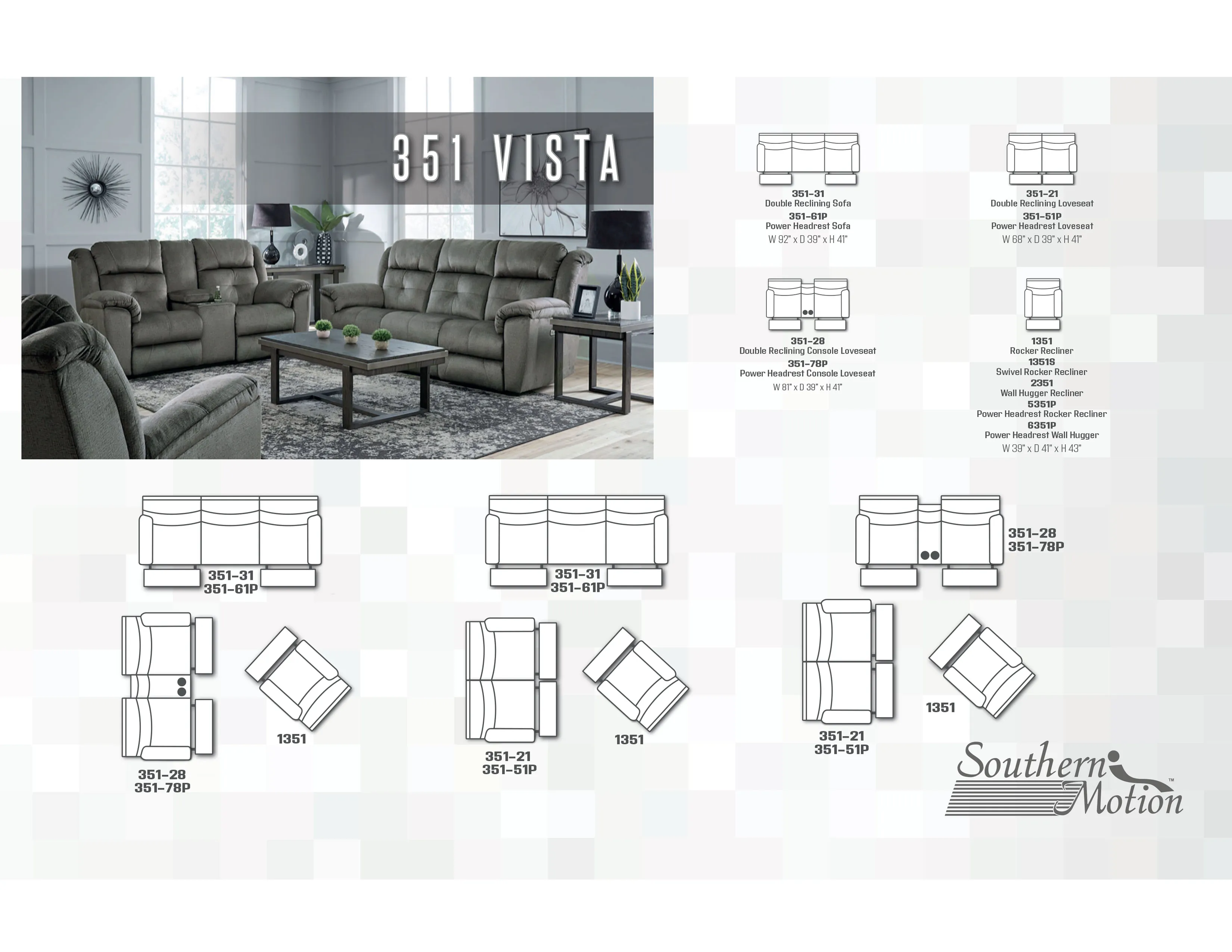 Vista Rocker or Wall Hugger Recliner (+150 fabrics and leathers) 4 Vista Rocker or Wall Hugger Recliner (+150 fabrics and leathers)