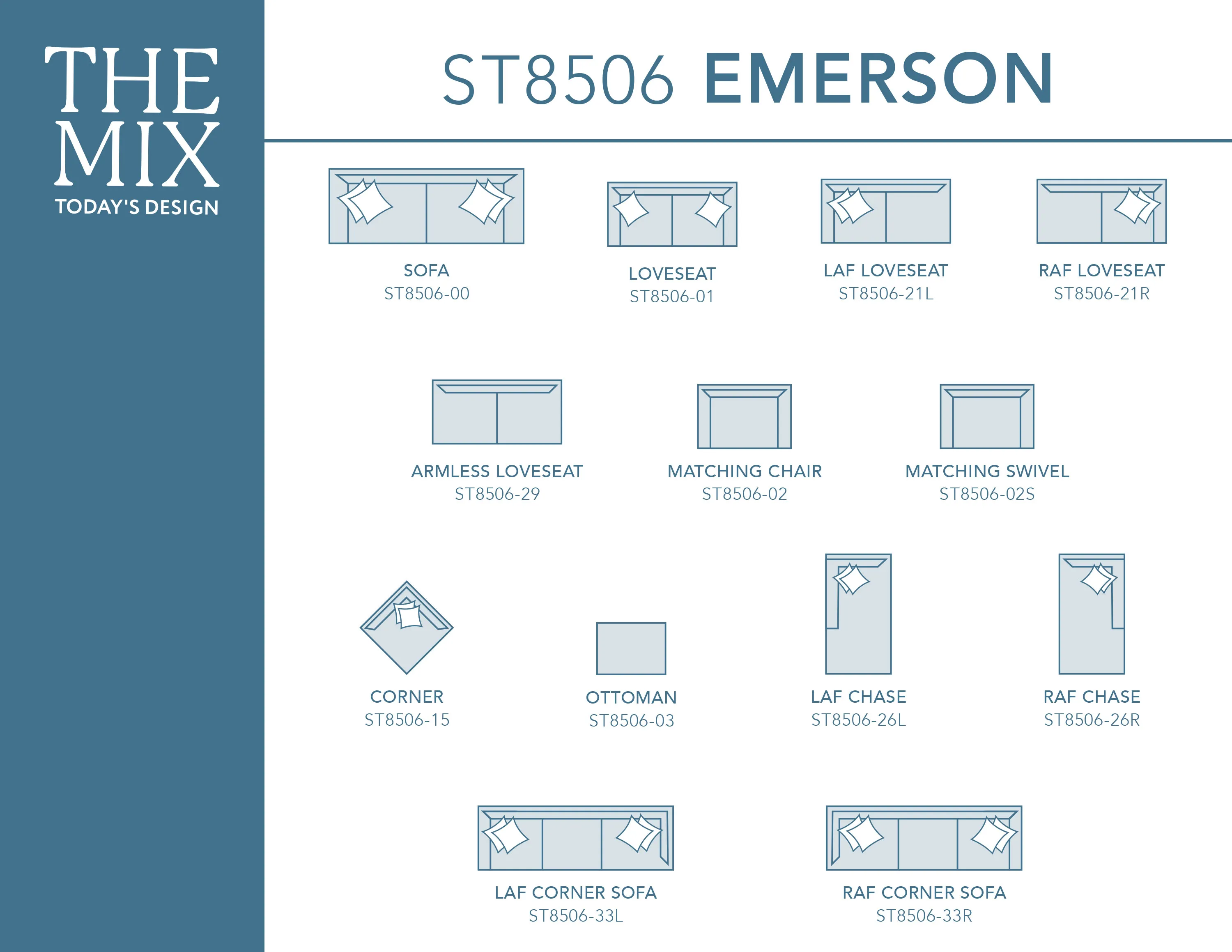 Emerson 90" Sofa (+100 fabrics) 11 Emerson 90" Sofa (+100 fabrics)